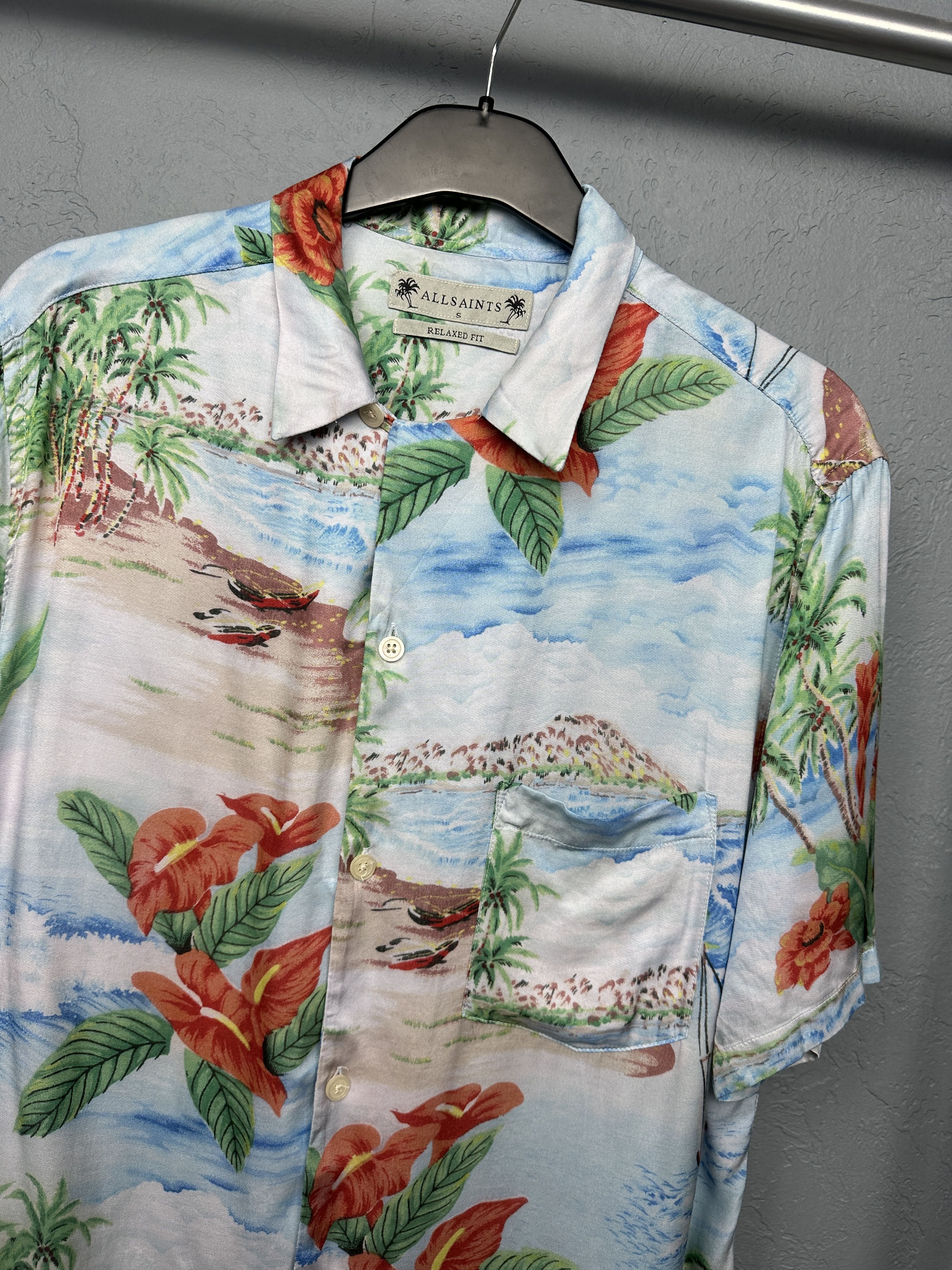 Allsaints Allsaints Mens Catalina Hawaiian Shirt Size US S / EU 44-46 / 1 - 2 Thumbnail