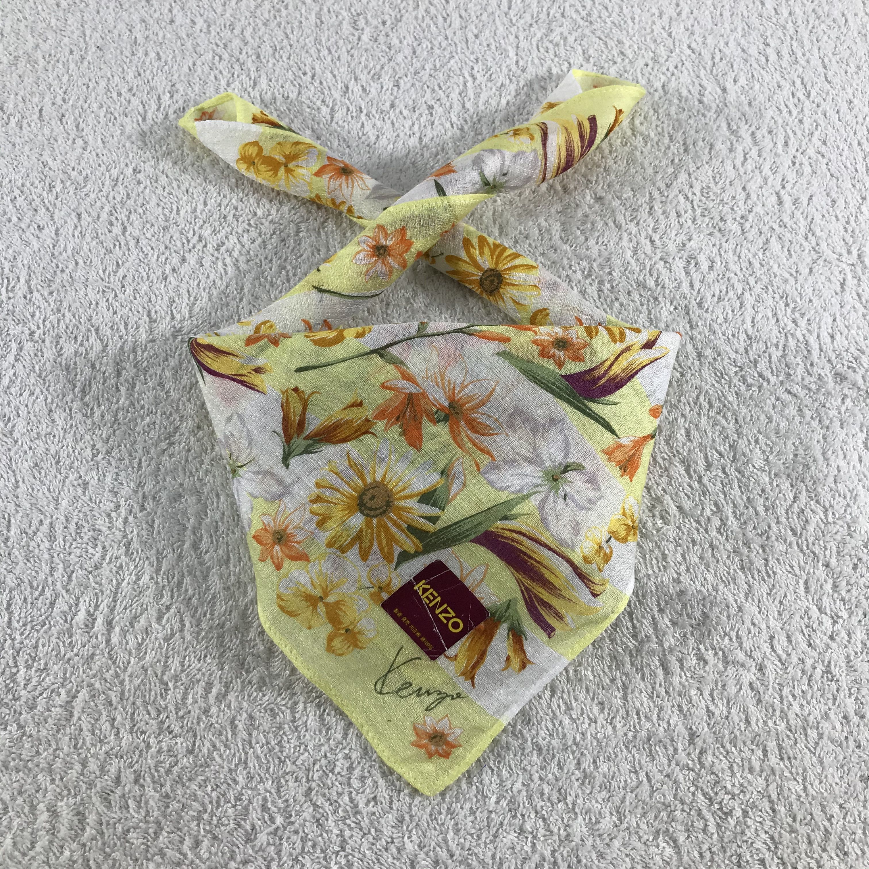 Kenzo × Vintage Kenzo Bandana / Handkerchief / Neckerchief - S110 Size ONE SIZE - 3 Thumbnail