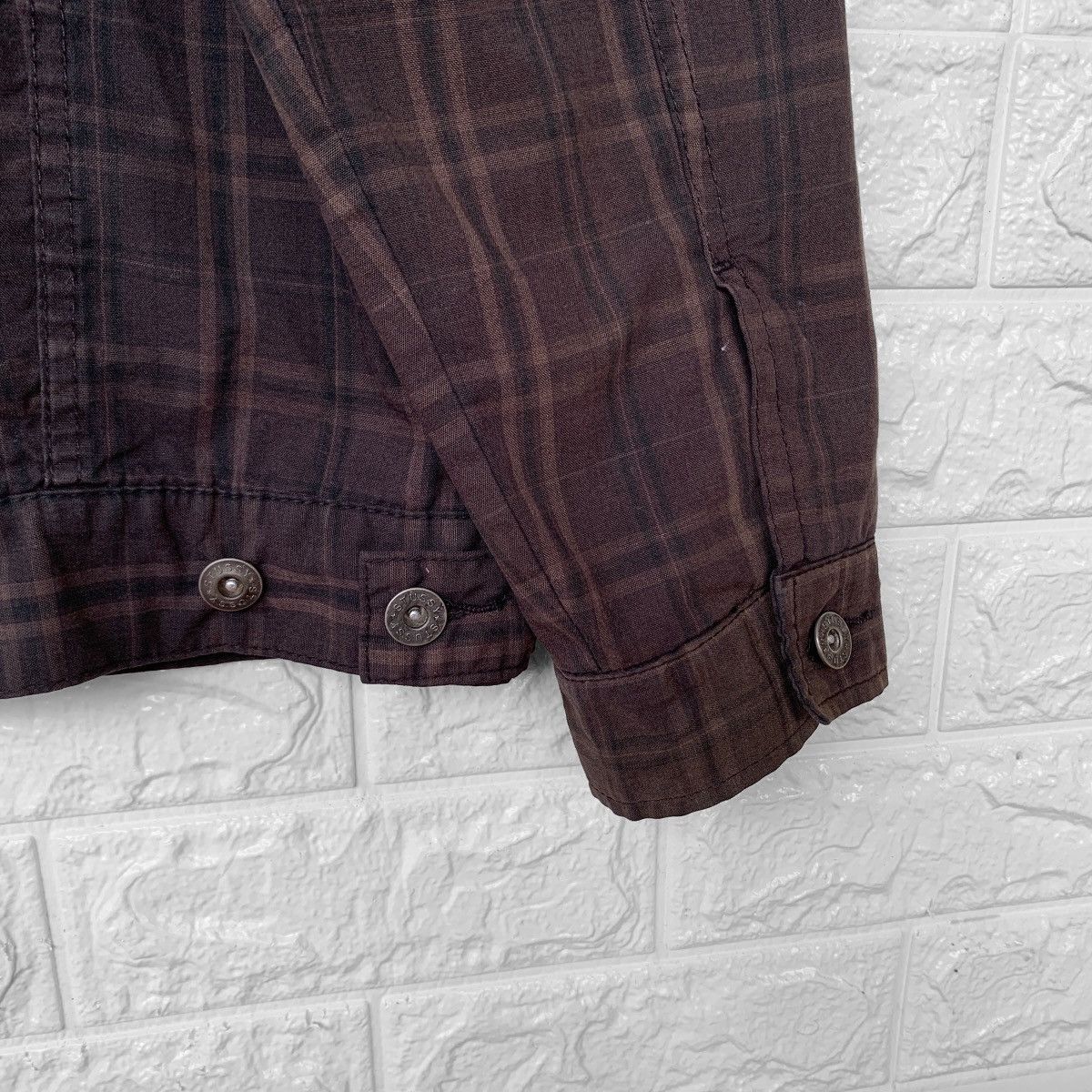 Stussy STUSSY GARMENT WORKGEAR CHECKERED PLAID BUTTON JACKET Size US L / EU 52-54 / 3 - 12 Thumbnail