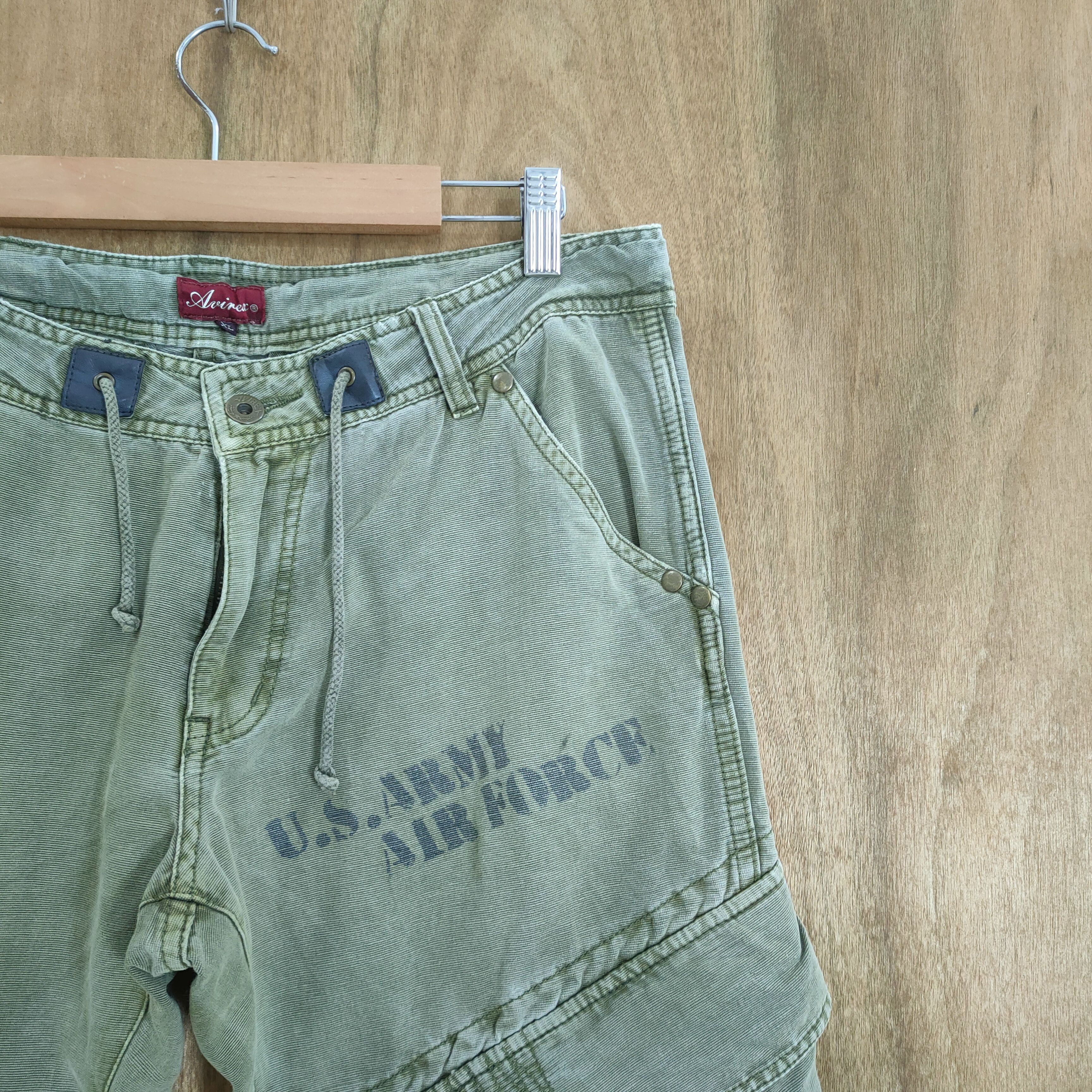 Avirex AVIREX GREEN MULTIPOCKET CARGO PANTS Size US 32 / EU 48 - 5 Thumbnail