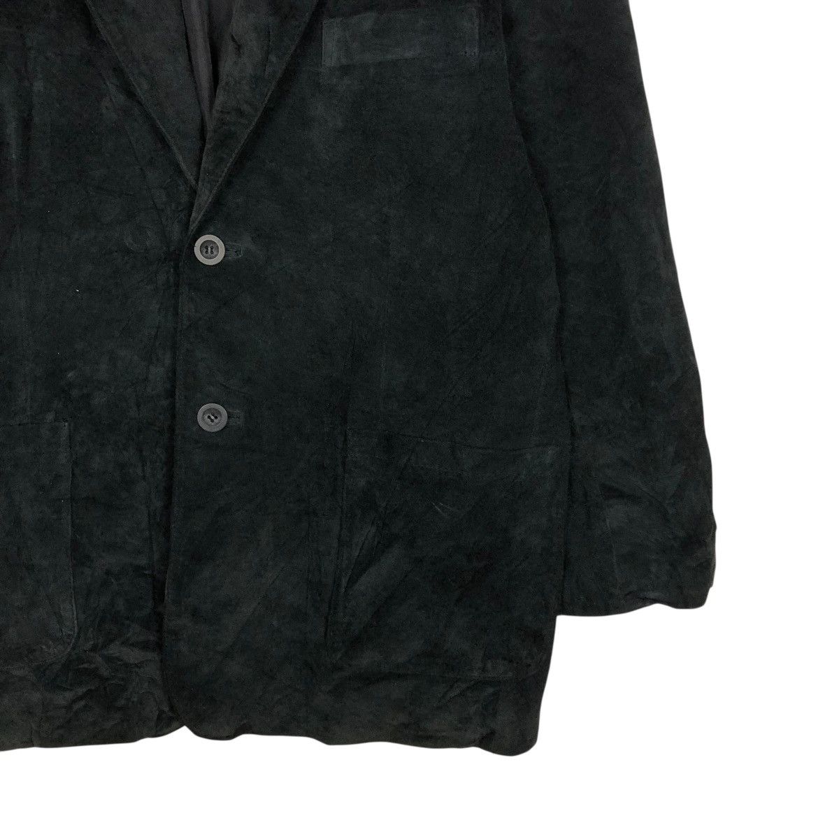 Japanese Brand 🔥VINTAGE SUEDE LEATHER JACKET PIERUCCI ITALIAN ISSEY MIYAKE Size L / US 10 / IT 46 - 7 Thumbnail