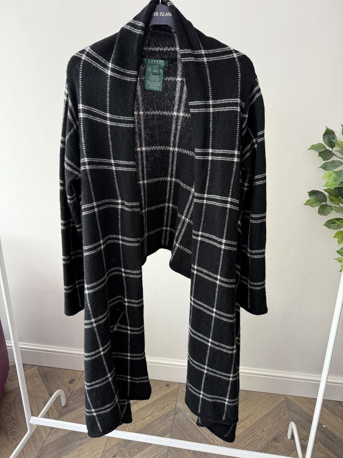 Ralph Lauren Vintage Lauren Ralph Lauren Women Plaid Open Front Cardigan Size L / US 10 / IT 46 - 3 Thumbnail