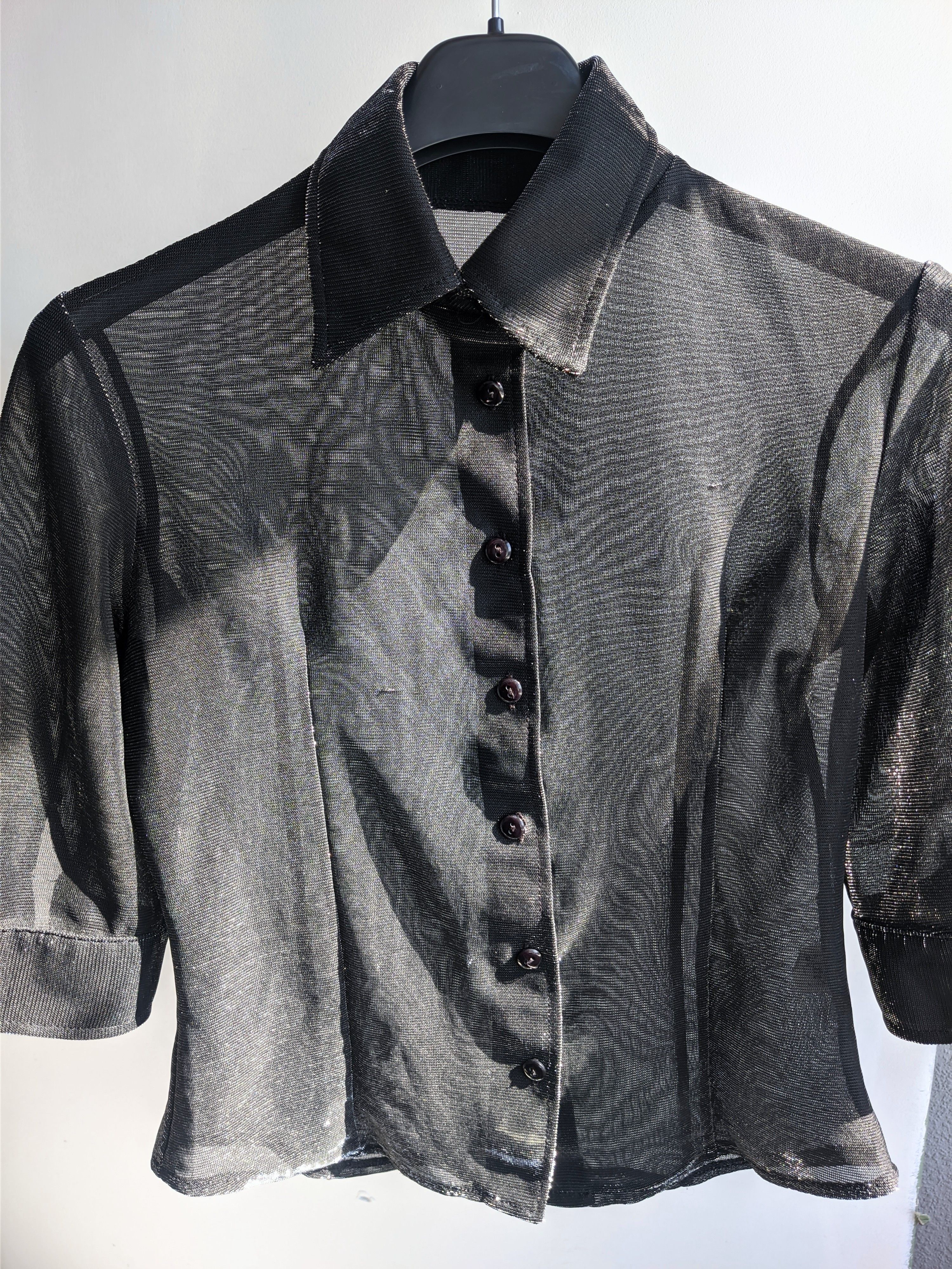 Hysteric Glamour Vintage shine shirt y2k translucent goth Size M / US 6-8 / IT 42-44 - 6 Thumbnail