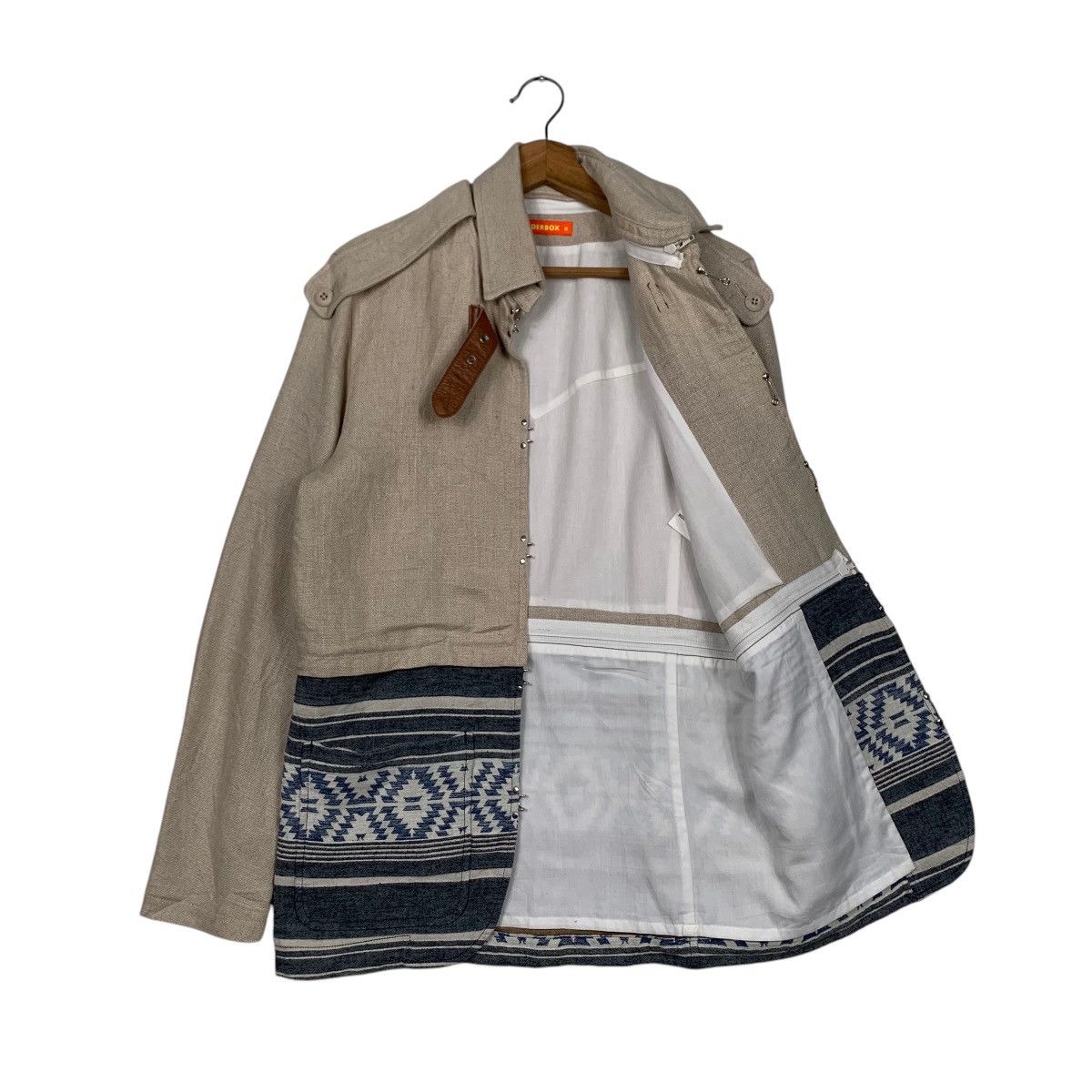 Japanese Brand × Vintage ☀️Nice design Thunderbox navajo motif cotton jacket Size US S / EU 44-46 / 1 - 3 Thumbnail