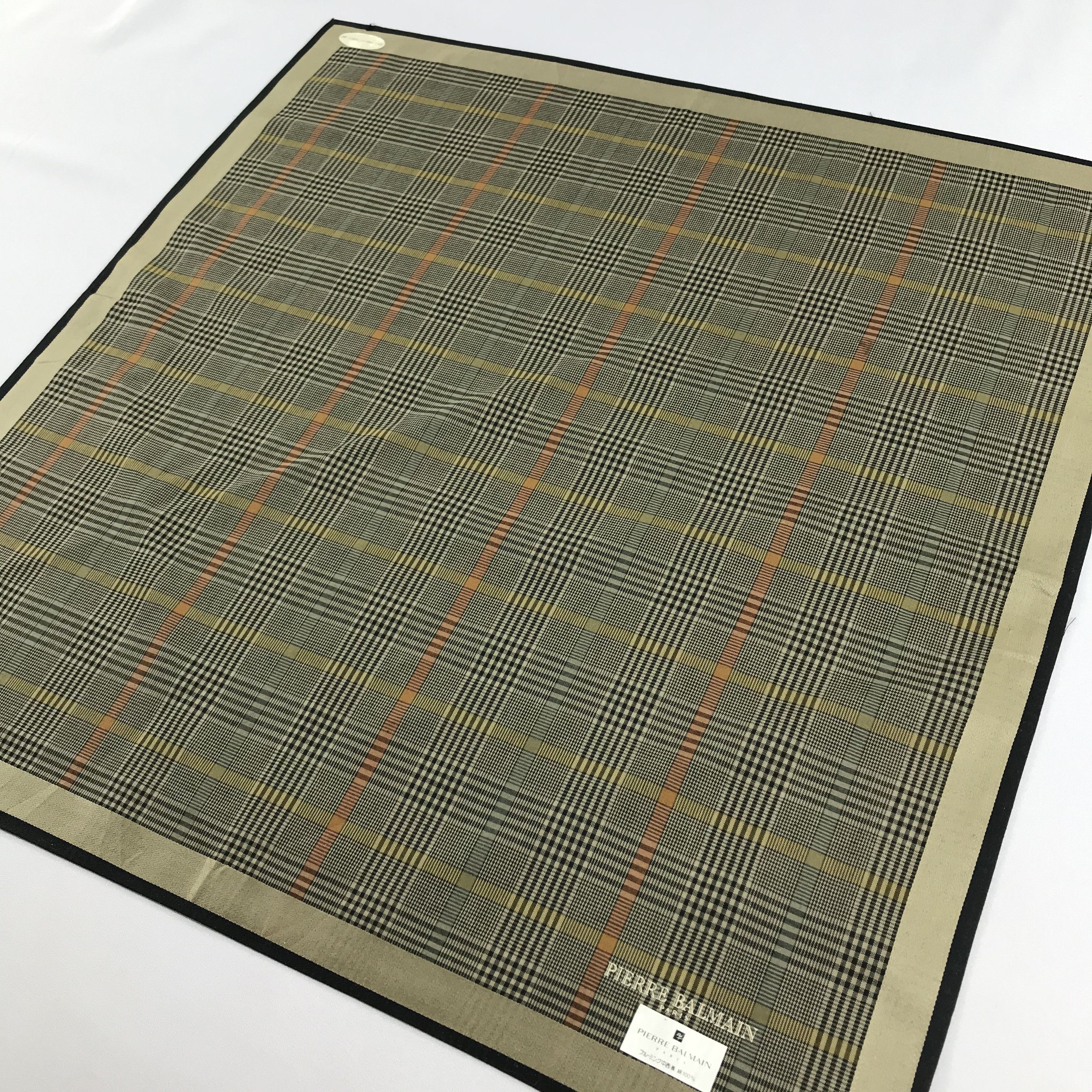 Pierre Balmain Pierre Balmain Tartan Handkerchief Neckerchief Bandana H951 Size ONE SIZE - 4 Thumbnail