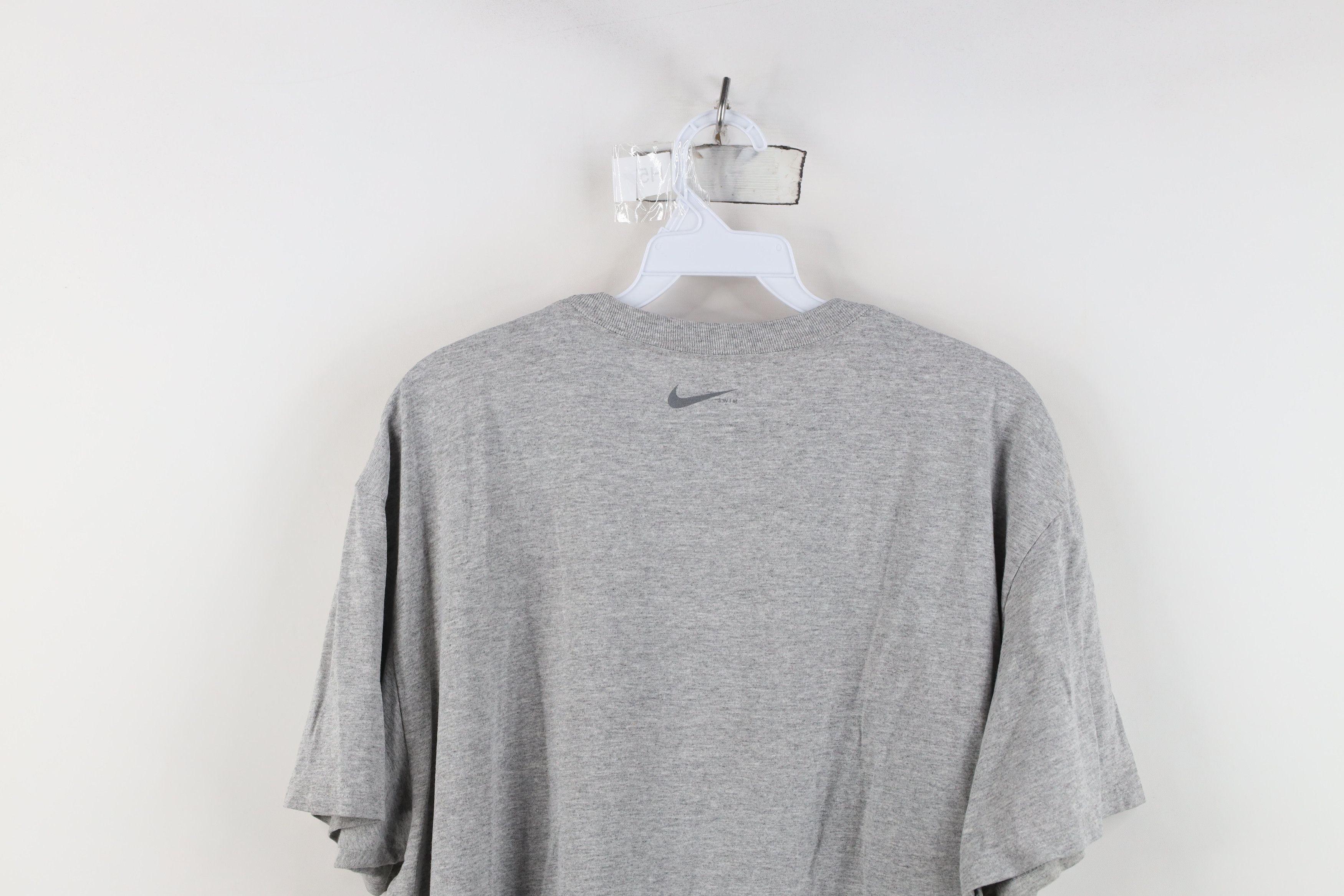 Nike Vintage Y2K Nike Swim Travis Scott Mini Swoosh T-Shirt Gray Size US L / EU 52-54 / 3 - 12 Thumbnail