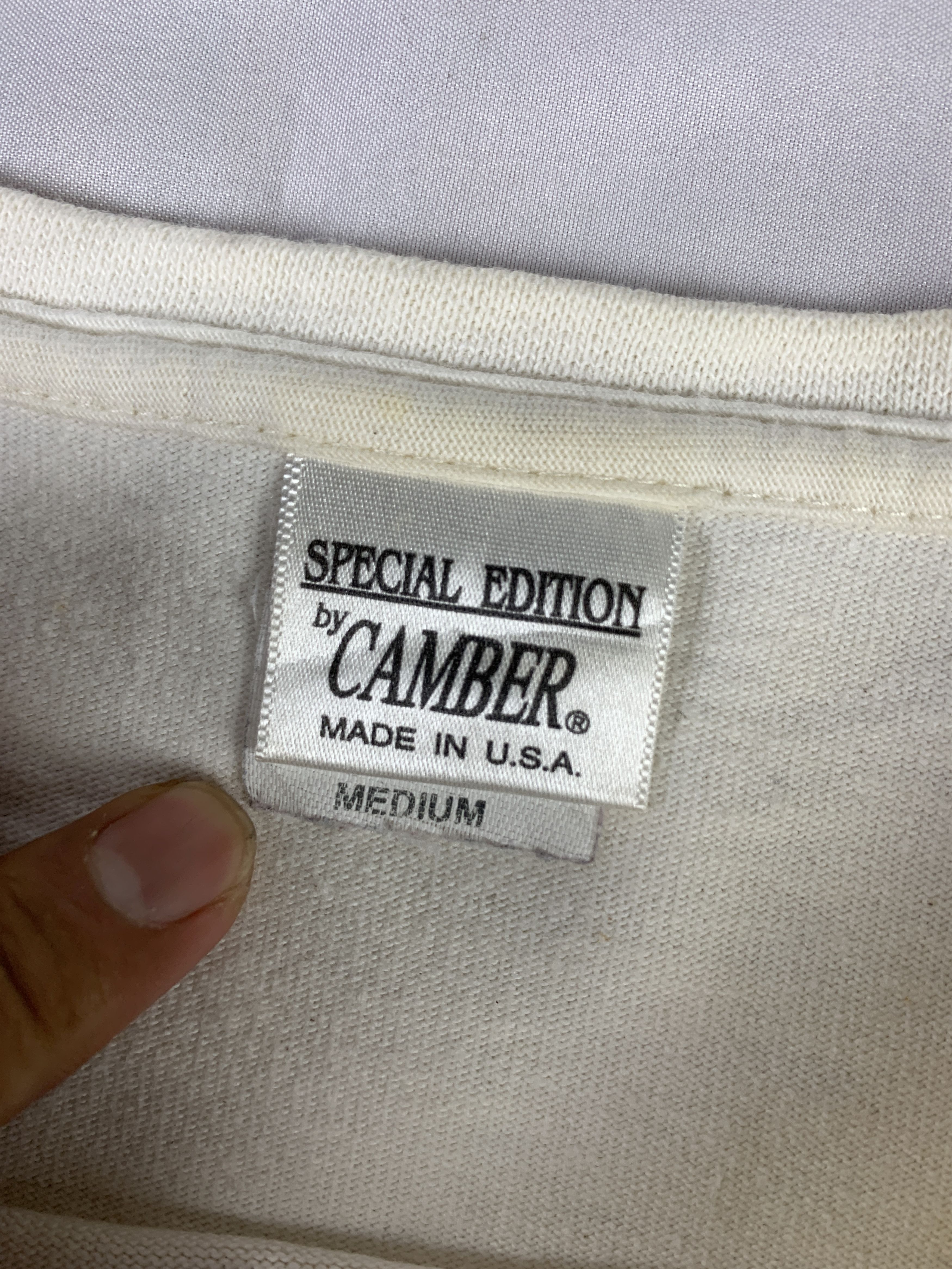 Camber 2000s Camber USA Off-white Blank Pocket Tee (M) Size US M / EU 48-50 / 2 - 6 Thumbnail