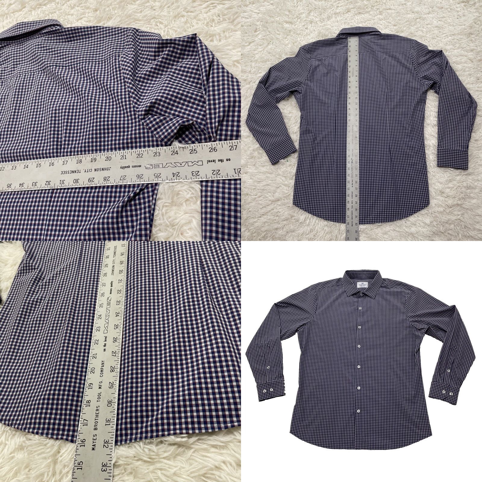 Mizzen+Main MIZZEN MAIN Leeward Shirt Men XL Trim American Blue Red White Plaid Performance Shirt Mens XL Blue Red White Plaid Size US XL / EU 56 / 4 - 8 Thumbnail