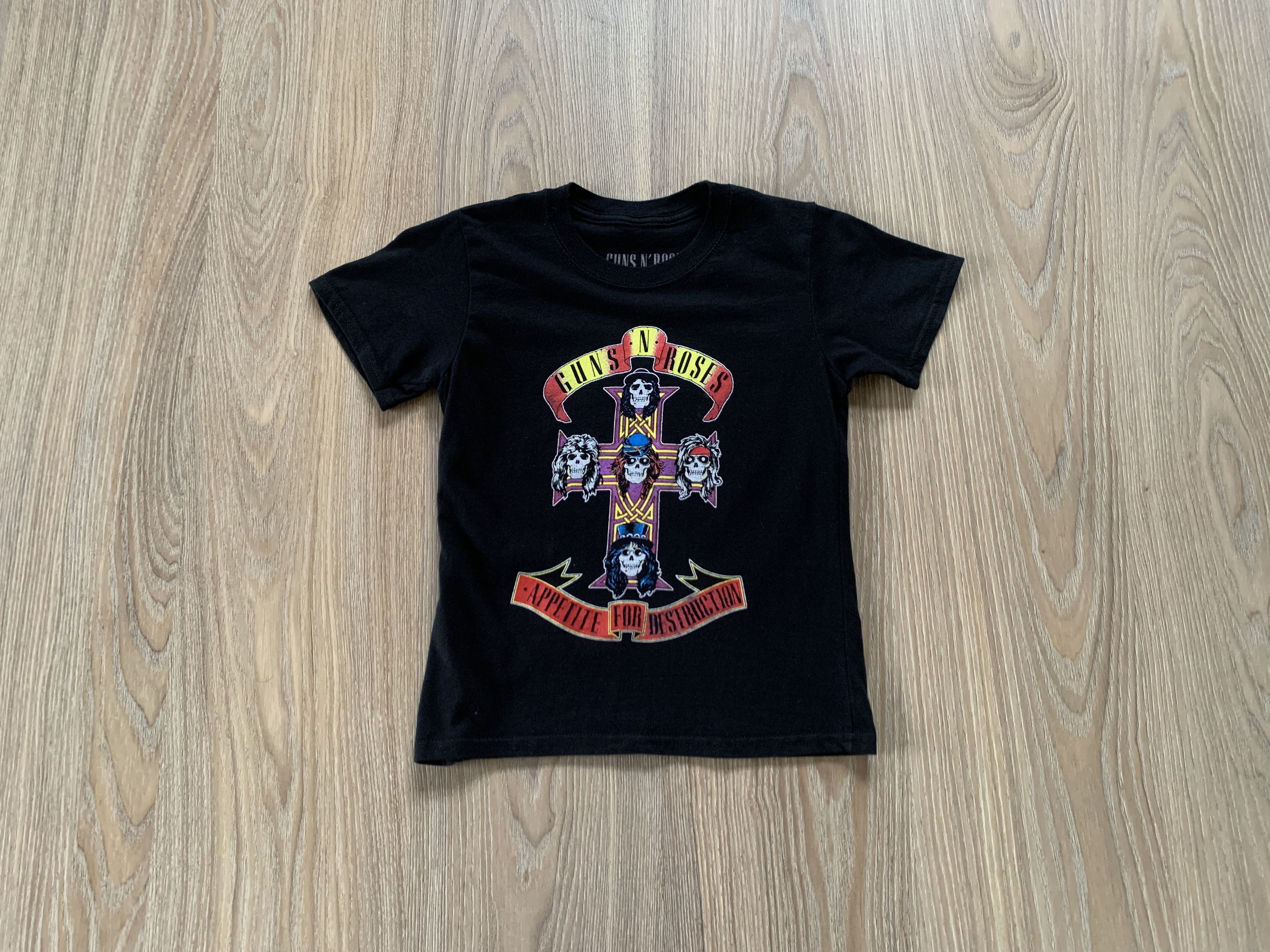 Band Tees Vintage Kids Guns N Roses Big Logo T-Shirt Size US XXS / EU 40 - 1 Thumbnail