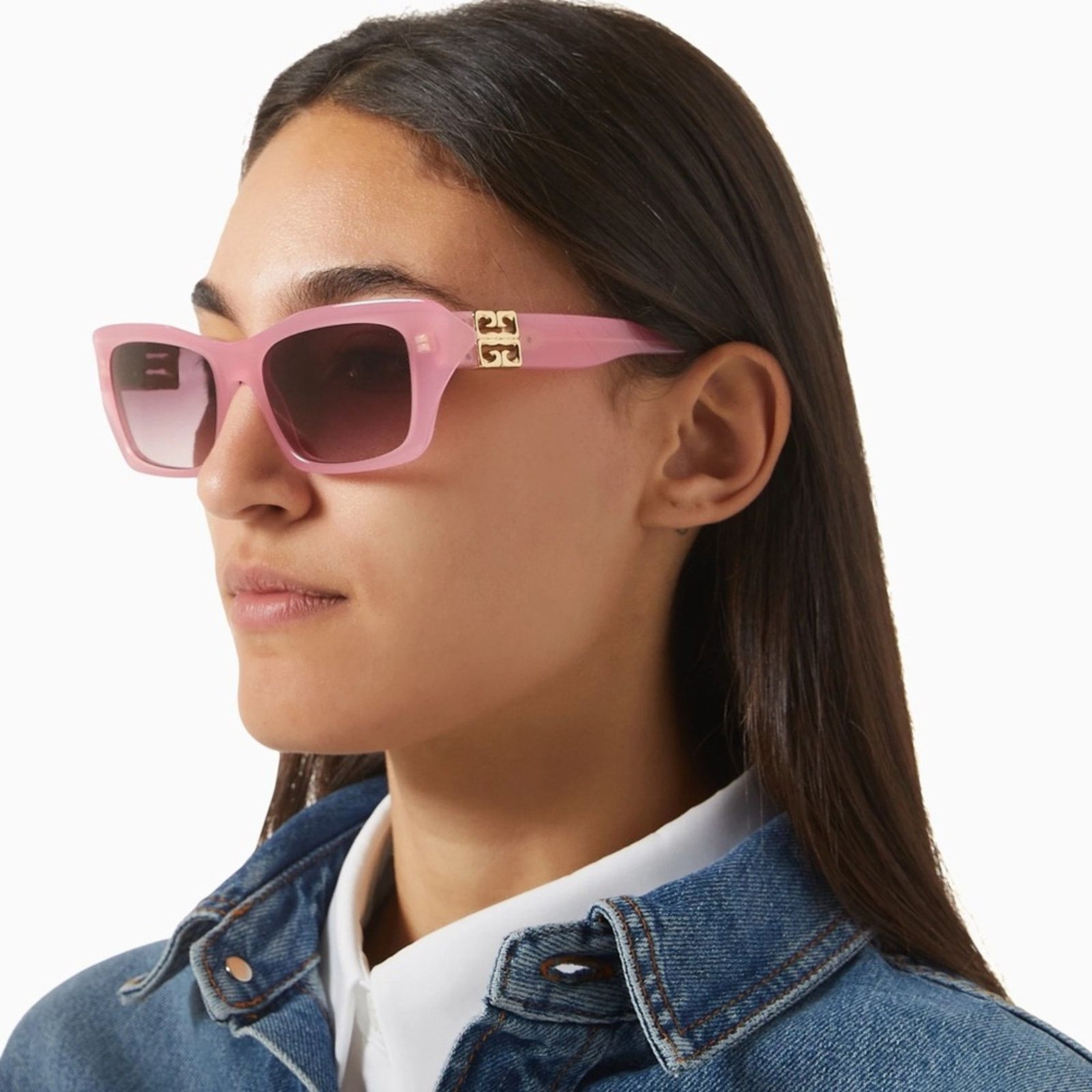 Givenchy New! Givenchy Pink Sunglasses with Gold Accent, GV40103I 72Z Size ONE SIZE - 1 Thumbnail