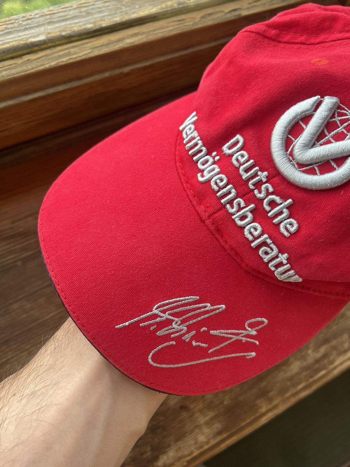 Vintage Vintage F-1 Ferrari Schumacher Racing Trapper Hat Y2K Size ONE SIZE - 4 Thumbnail