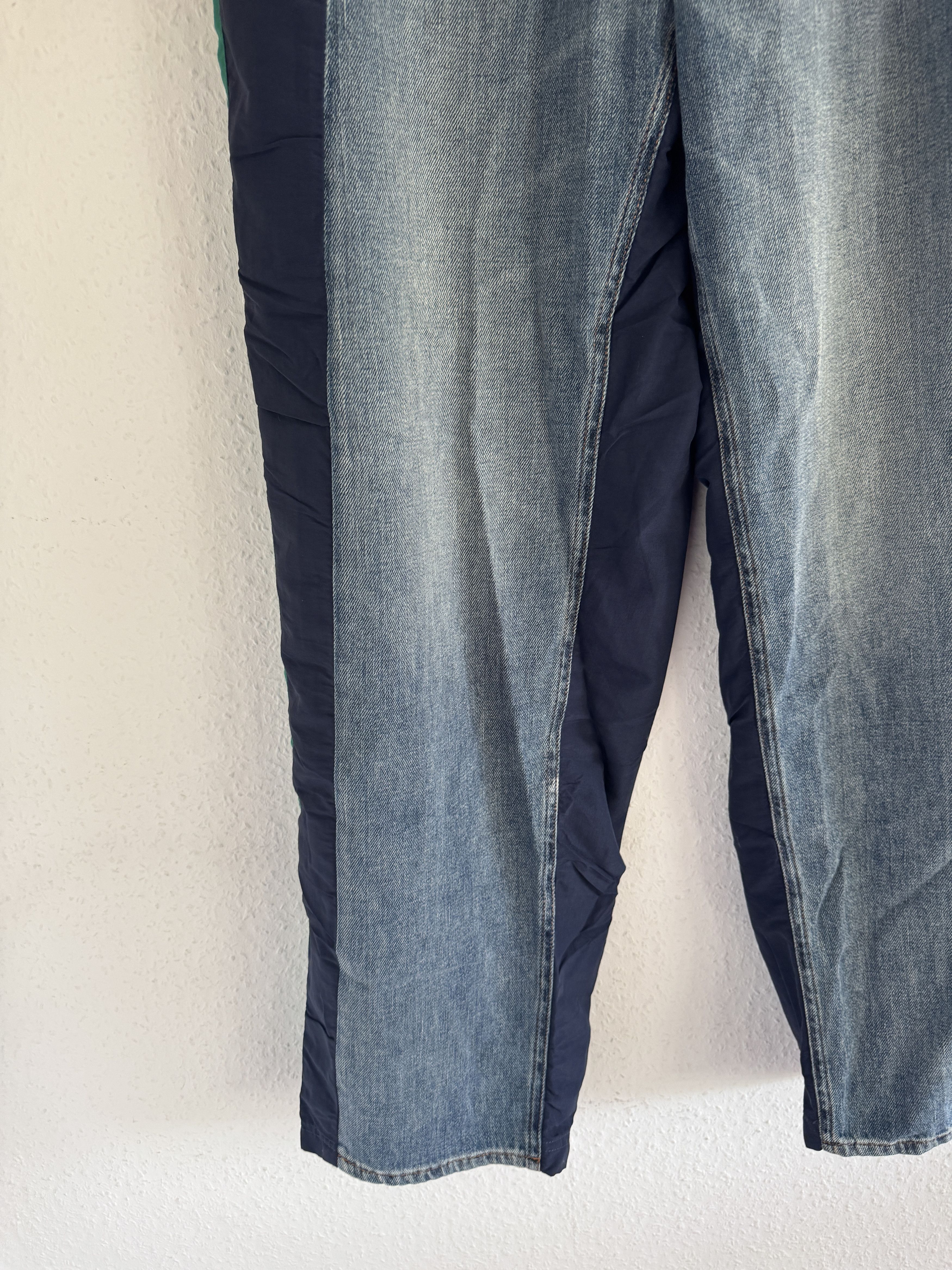 Balenciaga Balenciaga Hybrid Jeans x Track Pants Green Size US 32 / EU 48 - 4 Thumbnail