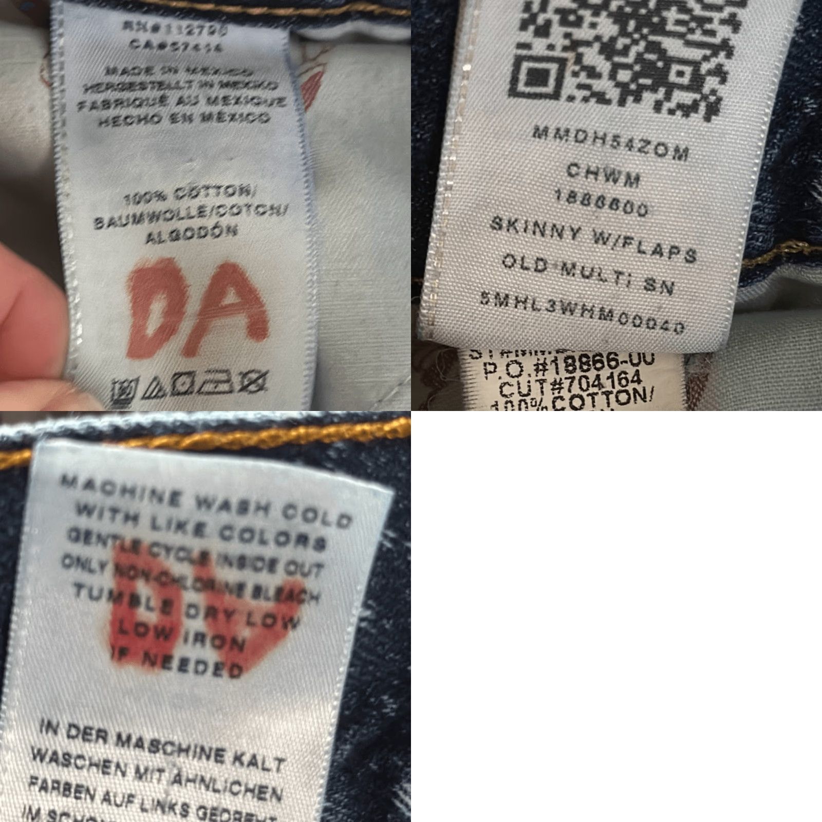 True Religion VINTAGE? Actually not vintage. Title: True Religion World Tour Skinny Jeans Men 29 Blue Acid Wash Distressed 33 Inseam Size US 29 - 9 Thumbnail