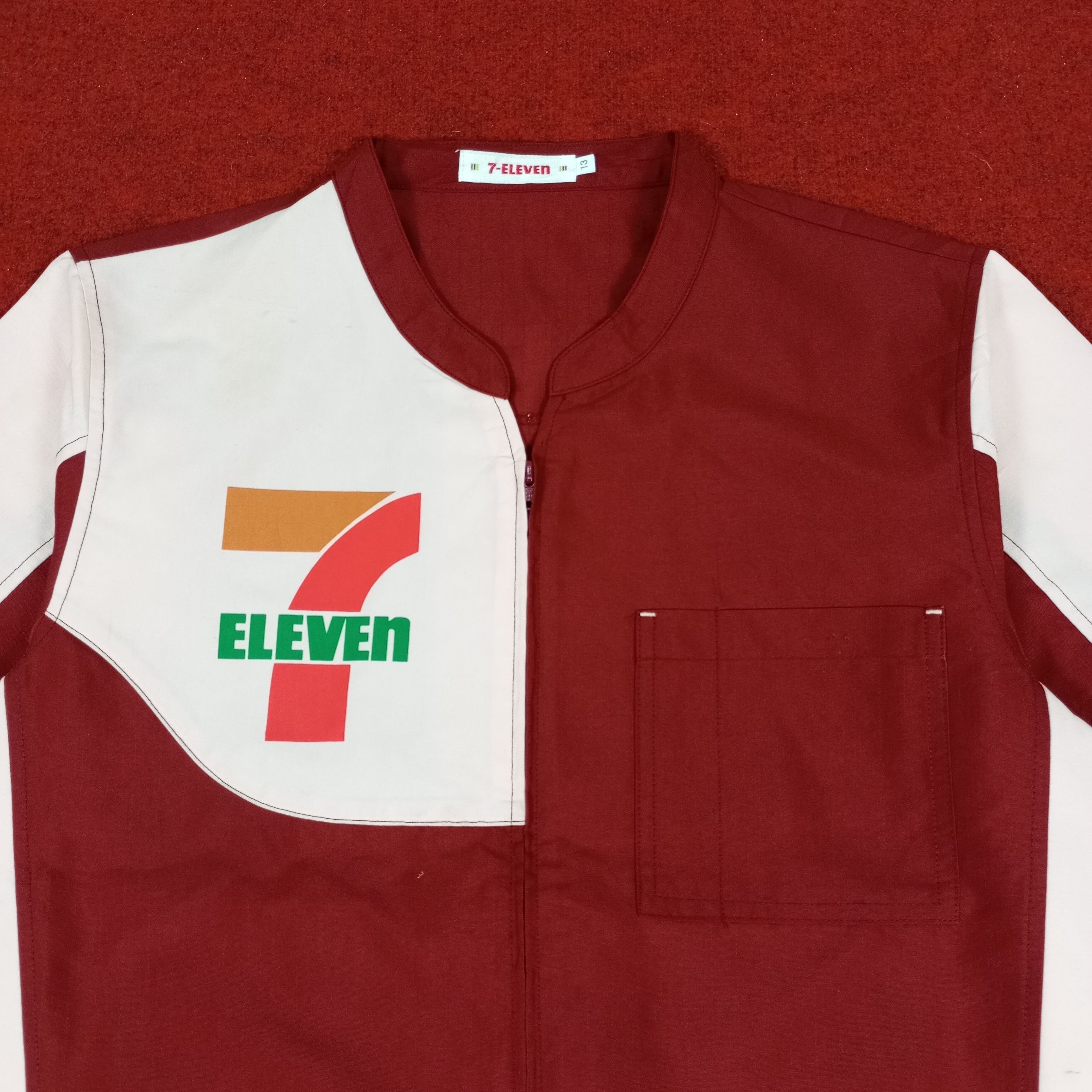 Japanese Brand × Vintage 7 Eleven Japanese Workers Workwear Jacket Size US M / EU 48-50 / 2 - 2 Thumbnail