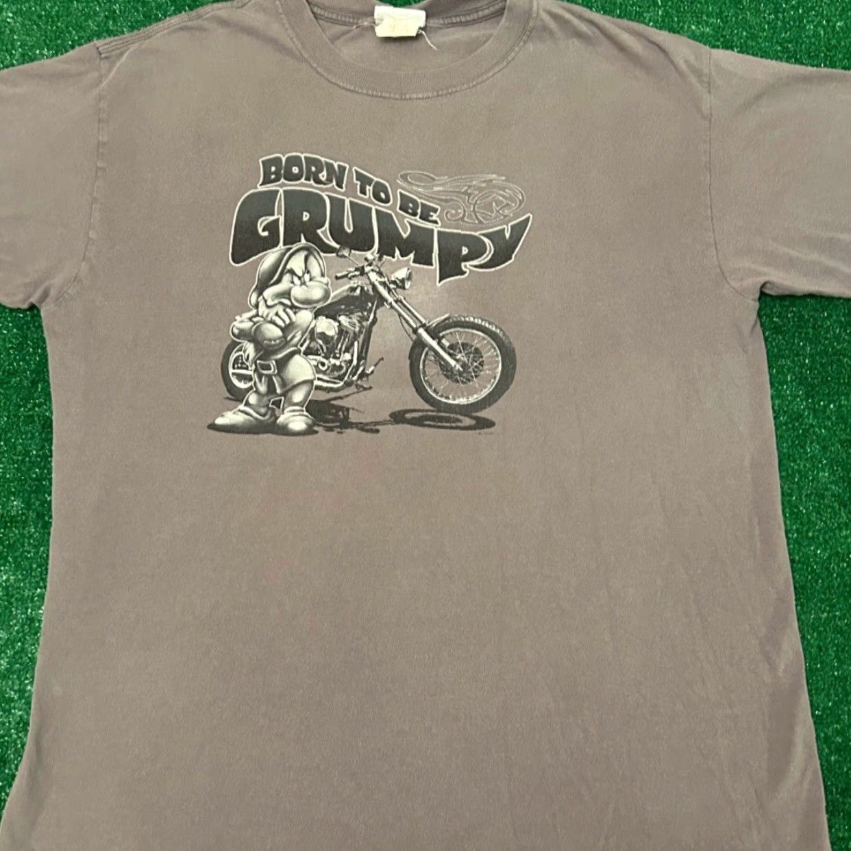 Disney VINTAGE Disney Born To Be Grumpy Biker Cartoon Parody Shirt Mens XL Gray 90s Y2K Grunge Hip Hop Punk Cartoon VTG Shirt Mens XL Grumpy Disney Size US XL / EU 56 / 4 - 3 Thumbnail