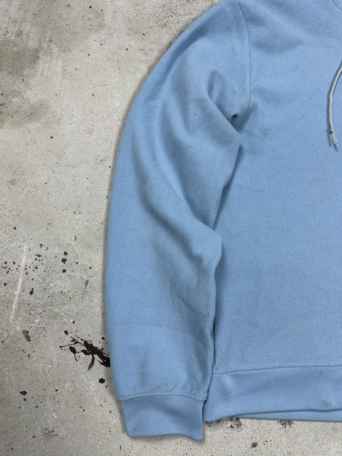 Nike × Vintage Vintage Y2K Nike Baby Blue Center Swoosh Fleece Hoodie Size US S / EU 44-46 / 1 - 5 Thumbnail