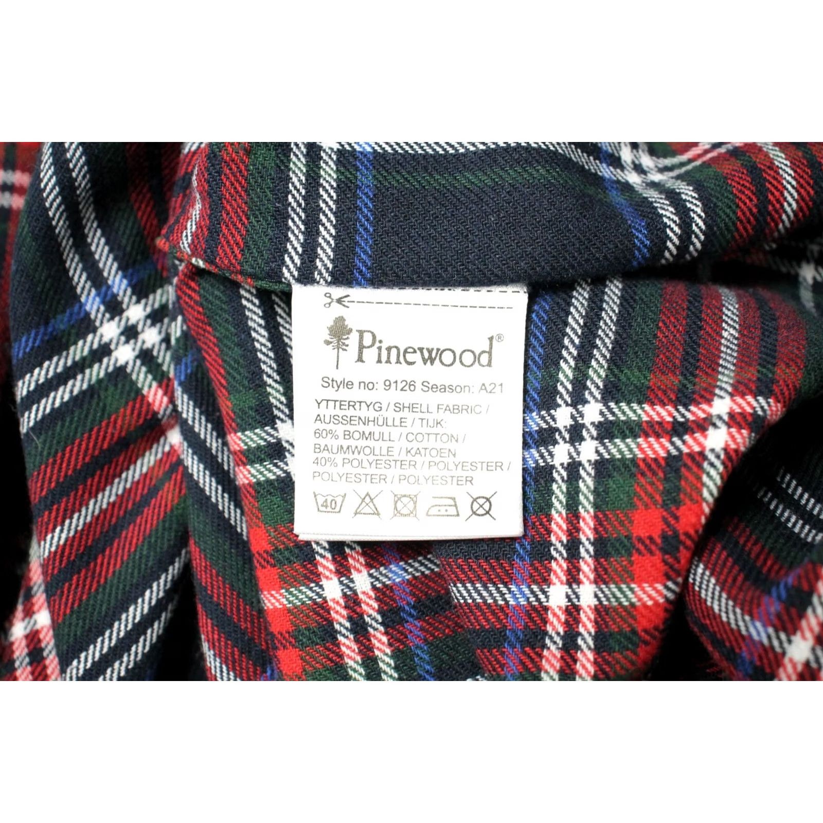 Vintage Pinewood Shirt Men's 2XL Flannel Button Up Plaid Spread Neck Size US XXL / EU 58 / 5 - 7 Thumbnail