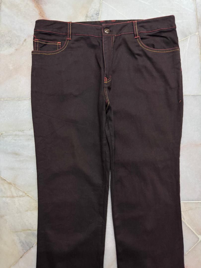 Japanese Brand 💥Flare💥90s Style Japanese Darkbrown Bootcut Basic Jean Size US 32 / EU 48 - 3 Thumbnail