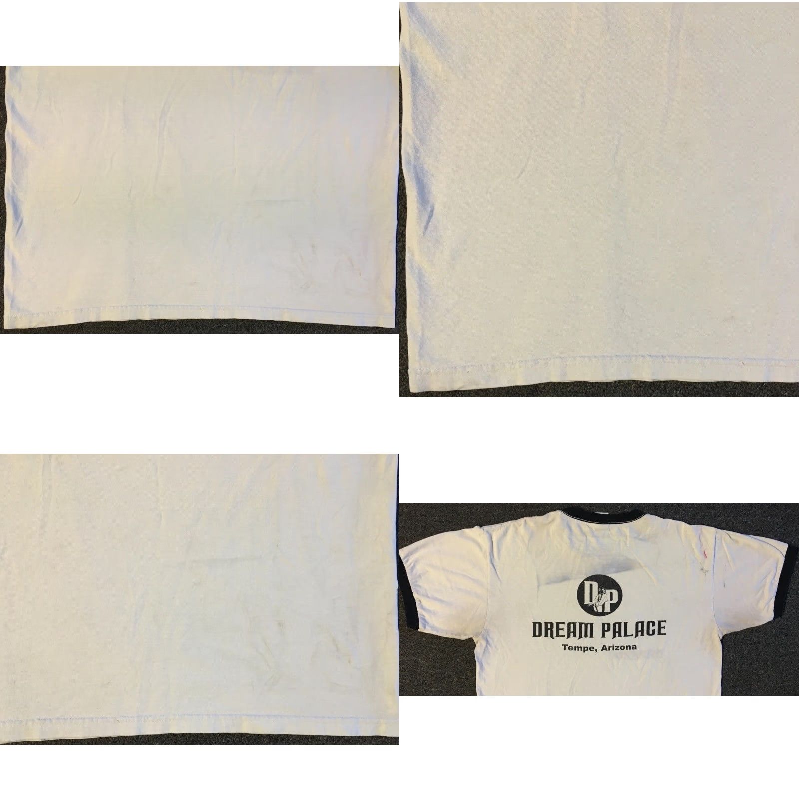 Vintage VINTAGE Dream Palace Strip Club Faded Distressed Ringer Shirt M White 80s Y2K Arizona Mens Size US M / EU 48-50 / 2 - 9 Thumbnail