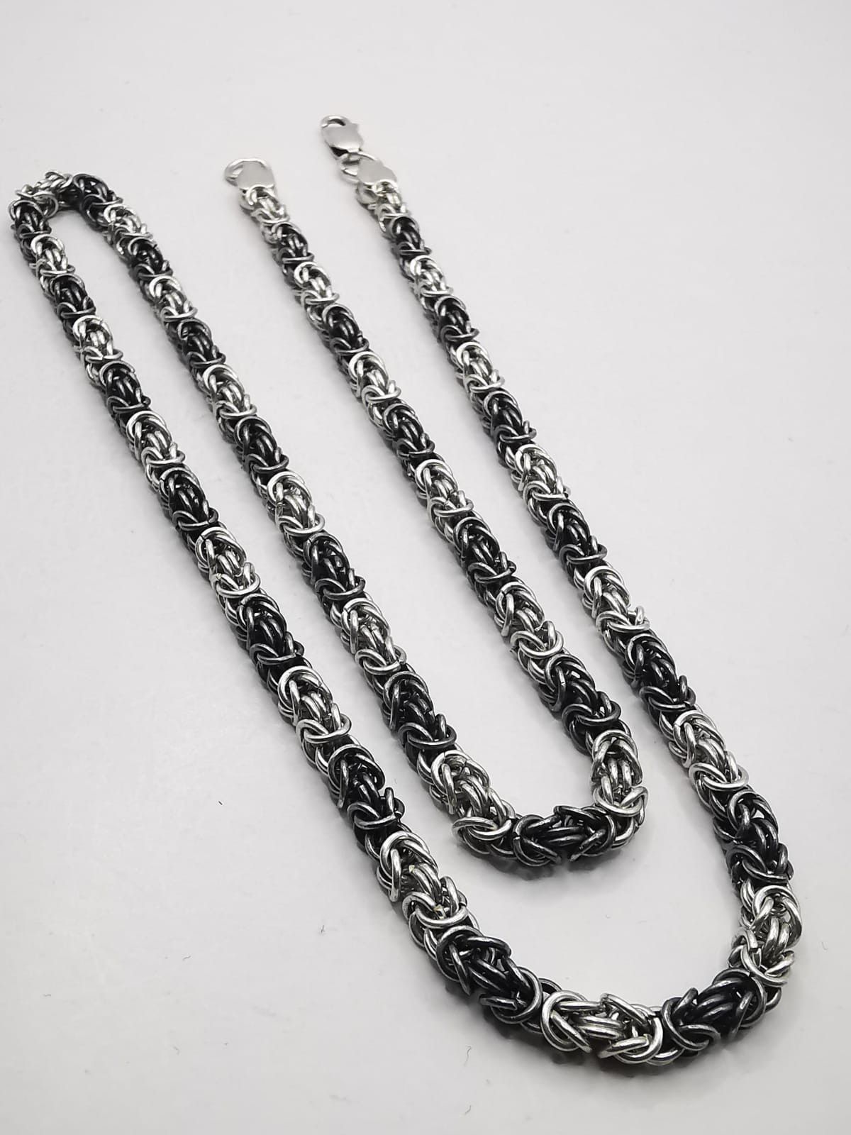 Sterling Silver Vintage necklace Chain, 925 Sterling Silver, Signed 29.49g Size ONE SIZE - 4 Thumbnail