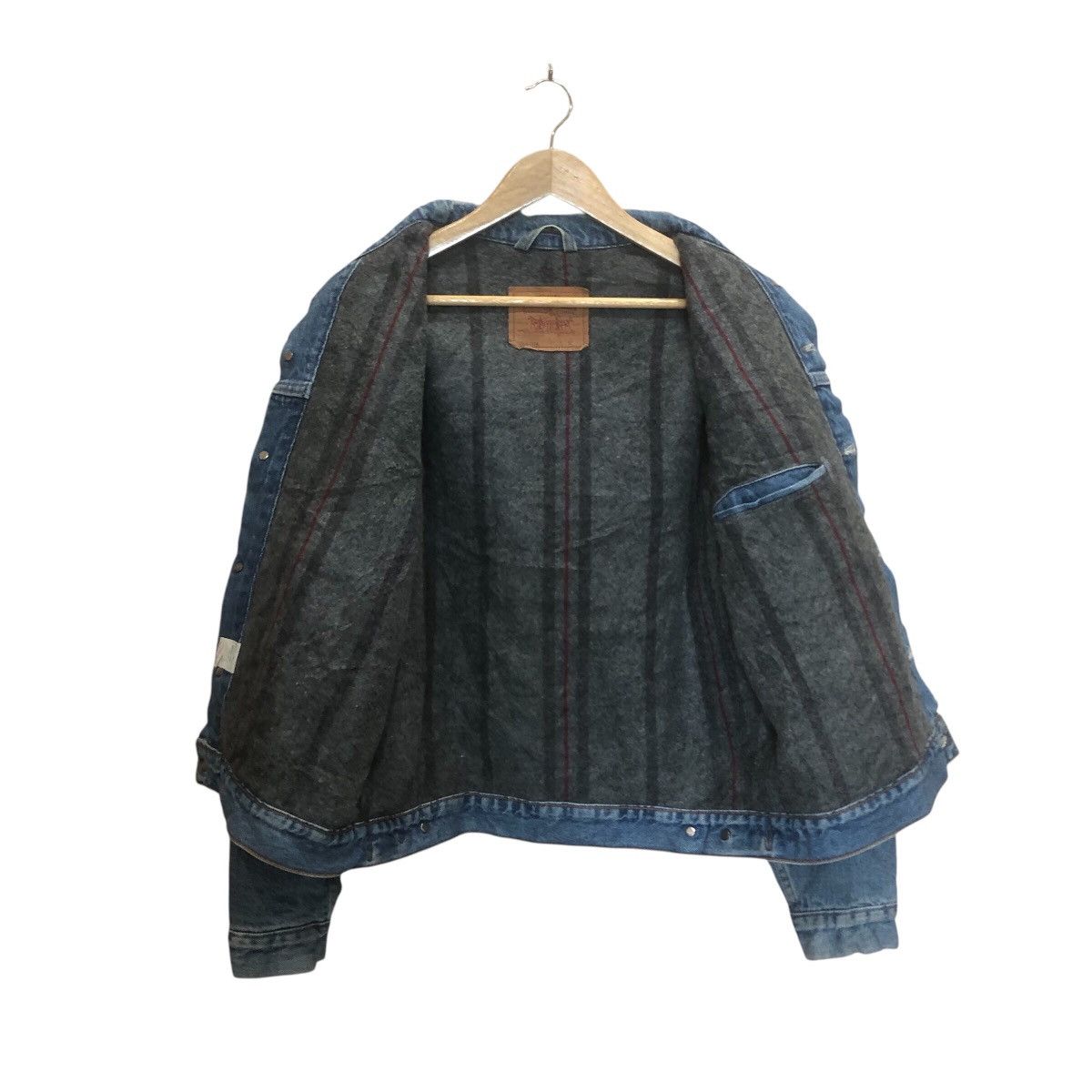 Levi's × Vintage 90’s Levi’s 70506-0316 Denim Trucker Blanked Lined Jacket Size US M / EU 48-50 / 2 - 7 Thumbnail