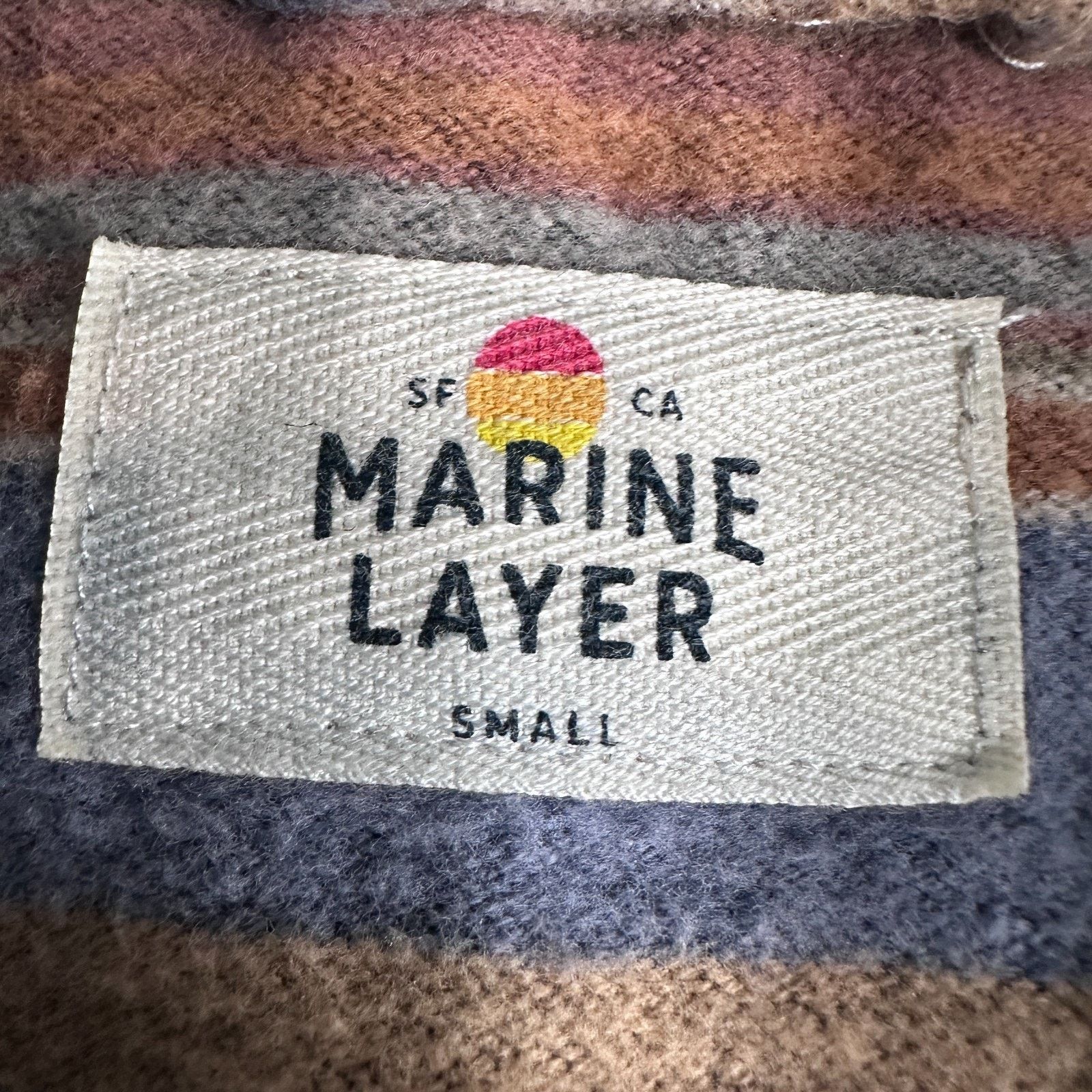Marine Layer Marine Layer Maddox Baja Stripe Overshirt Men S Button-Up Size US S / EU 44-46 / 1 - 6 Thumbnail
