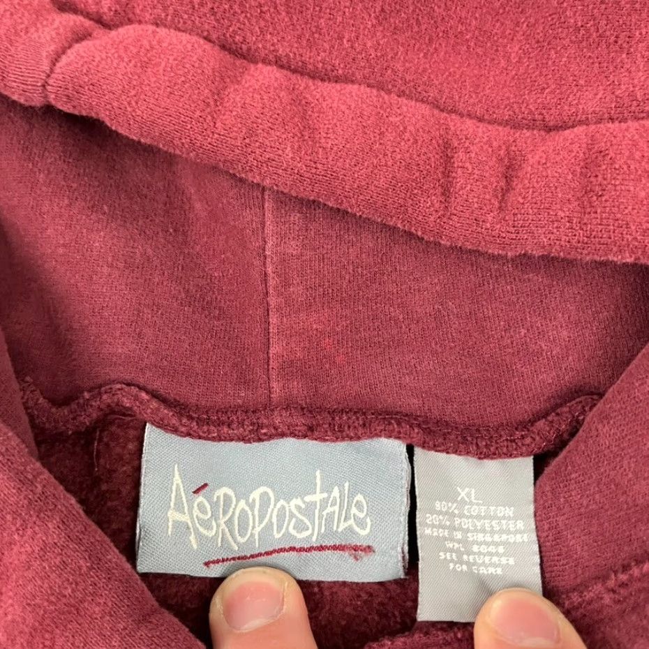 Aeropostale VINTAGE AEROPOSTALE Hoodie Men XL Red Graffiti Script Spell Out Retro Y2K Size US XL / EU 56 / 4 - 4 Thumbnail