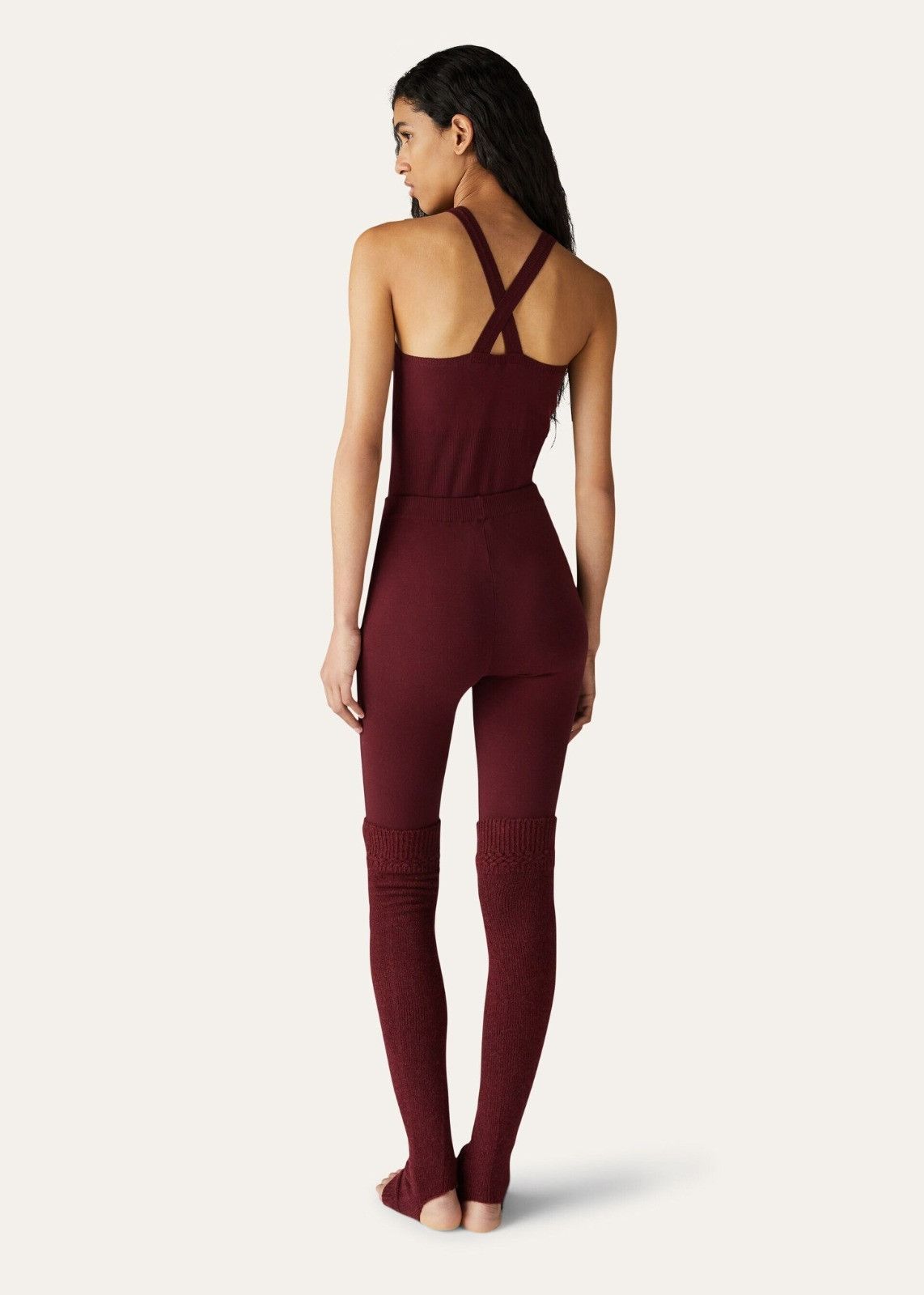 Loro Piana o1srvl11e1125 FAN6199 Cocooning Af Leggings in Red Size 28" / US 6 / IT 42 - 3 Thumbnail