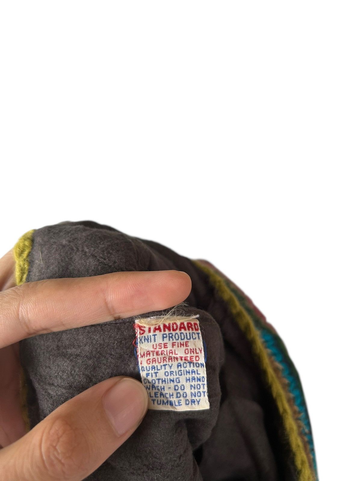 Japanese Brand × Kapital × Vintage Hippies style Crochet Knitted Handmade Wool Beanie Hats Size ONE SIZE - 7 Thumbnail