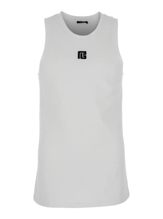 Balmain BALMAIN Men T-Shirts EH1EB003BC87GAB White Size US M / EU 48-50 / 2 - 1 Thumbnail