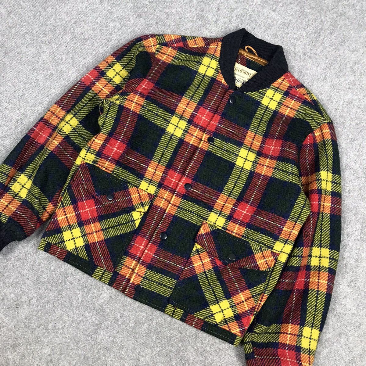 Japanese Brand × Vintage SECOND WEAR WOOL FLANNEL SNAP BUTTON JACKET Size US M / EU 48-50 / 2 - 4 Thumbnail