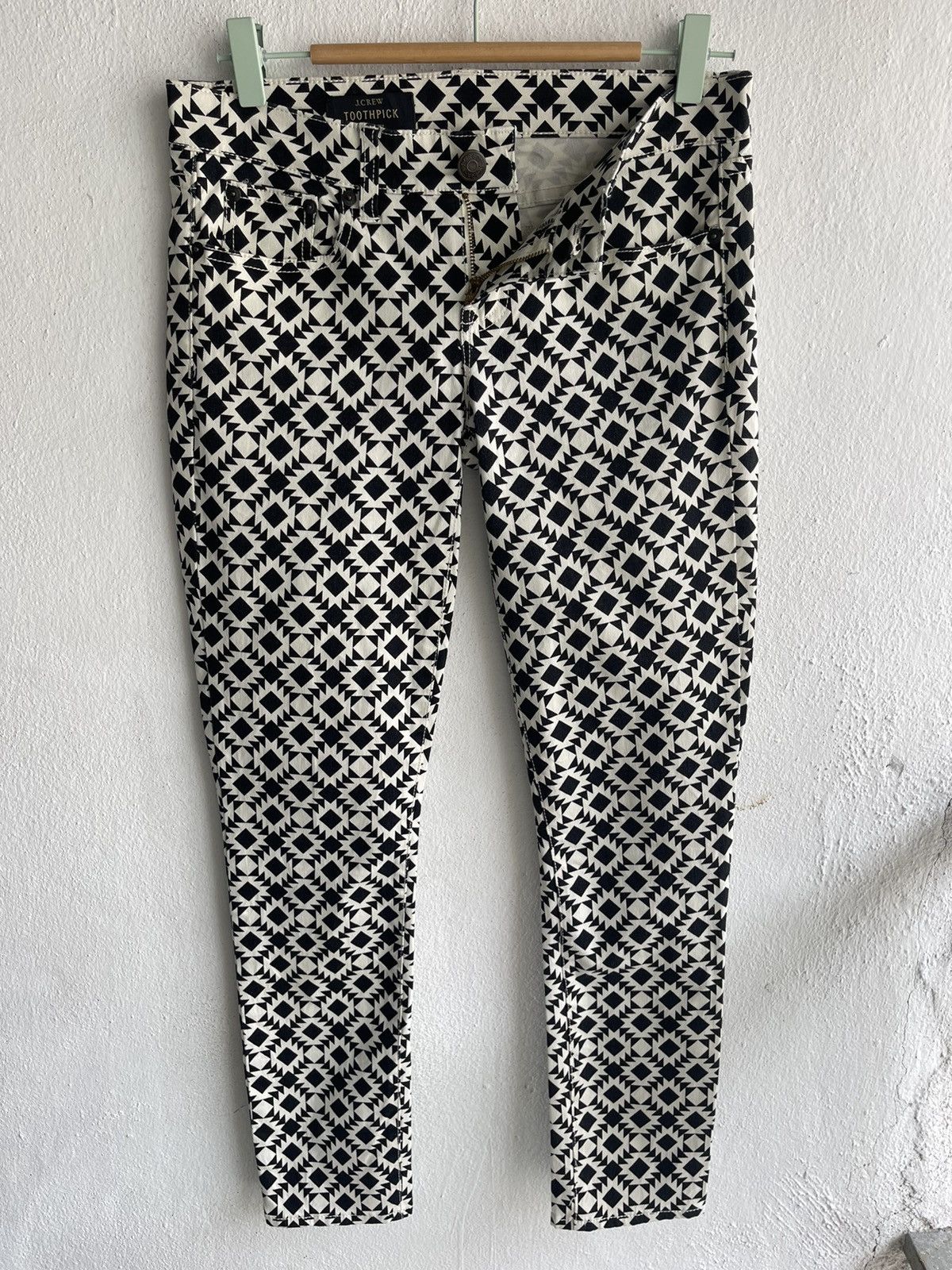 Japanese Brand Inspired “Hysteric Glamour Houndstooth Skinny Pants” Size 29" - 4 Thumbnail