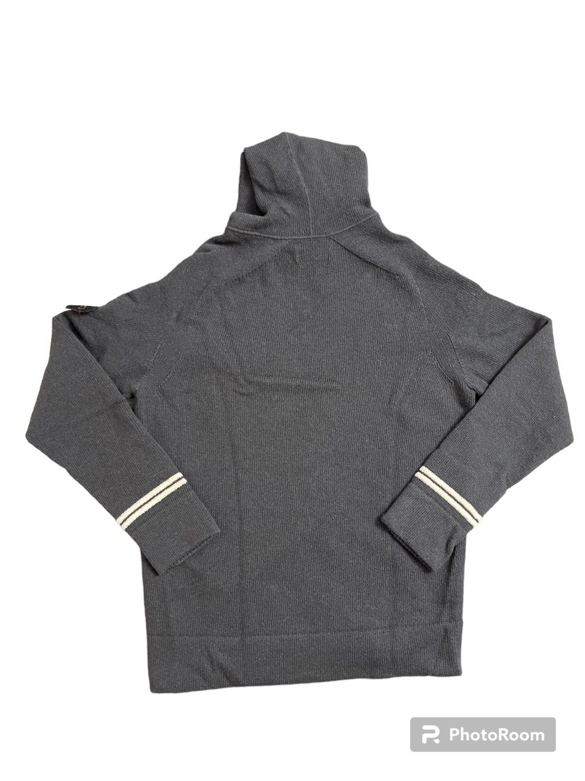 Stone Island Stone Island Knitted Wool Zip Sweater Grey - Size Large Size US L / EU 52-54 / 3 - 9 Thumbnail