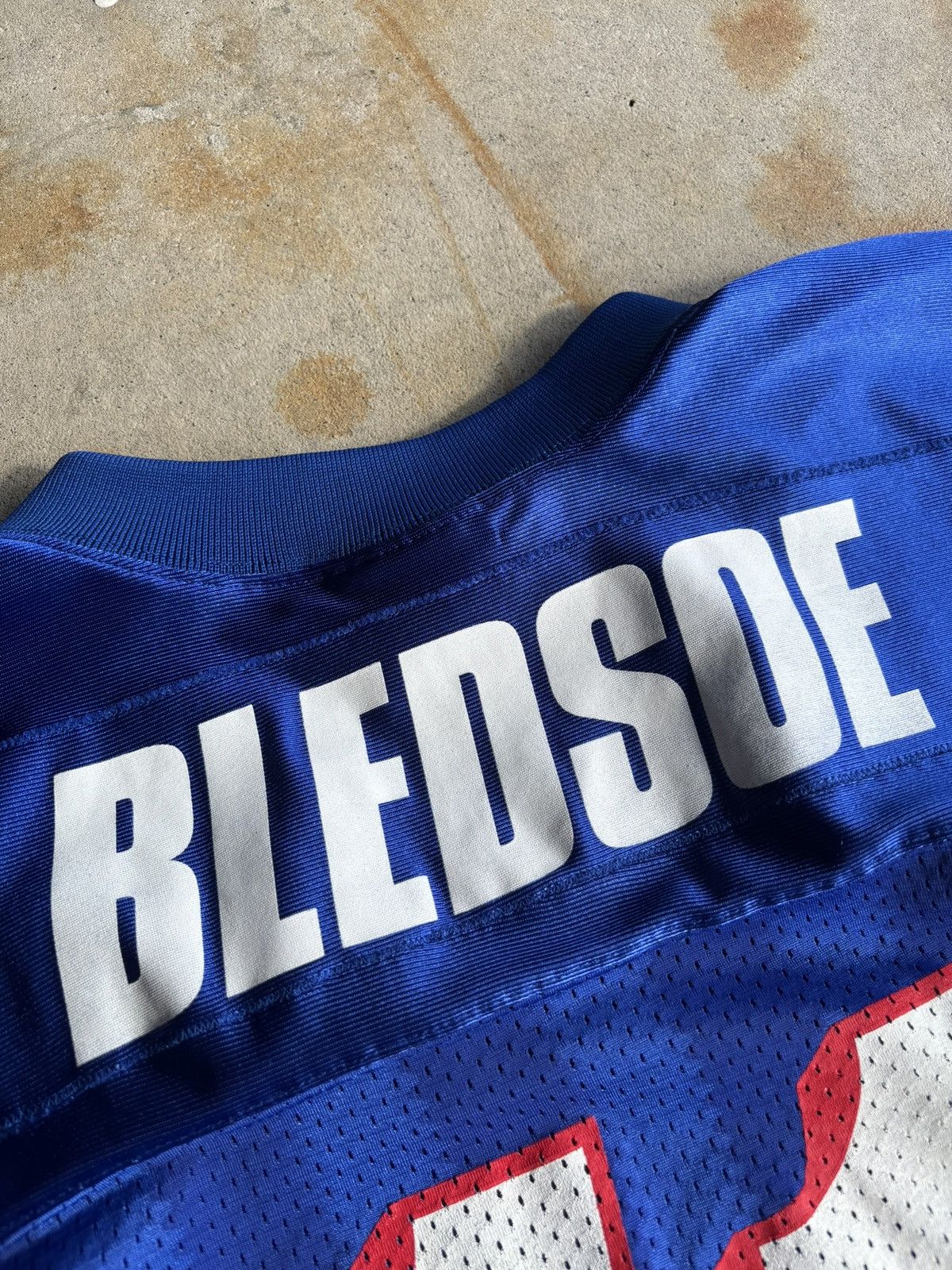 NFL Vintage 90s New England Patriots Bledsoe Jersey Size US M / EU 48-50 / 2 - 10 Thumbnail