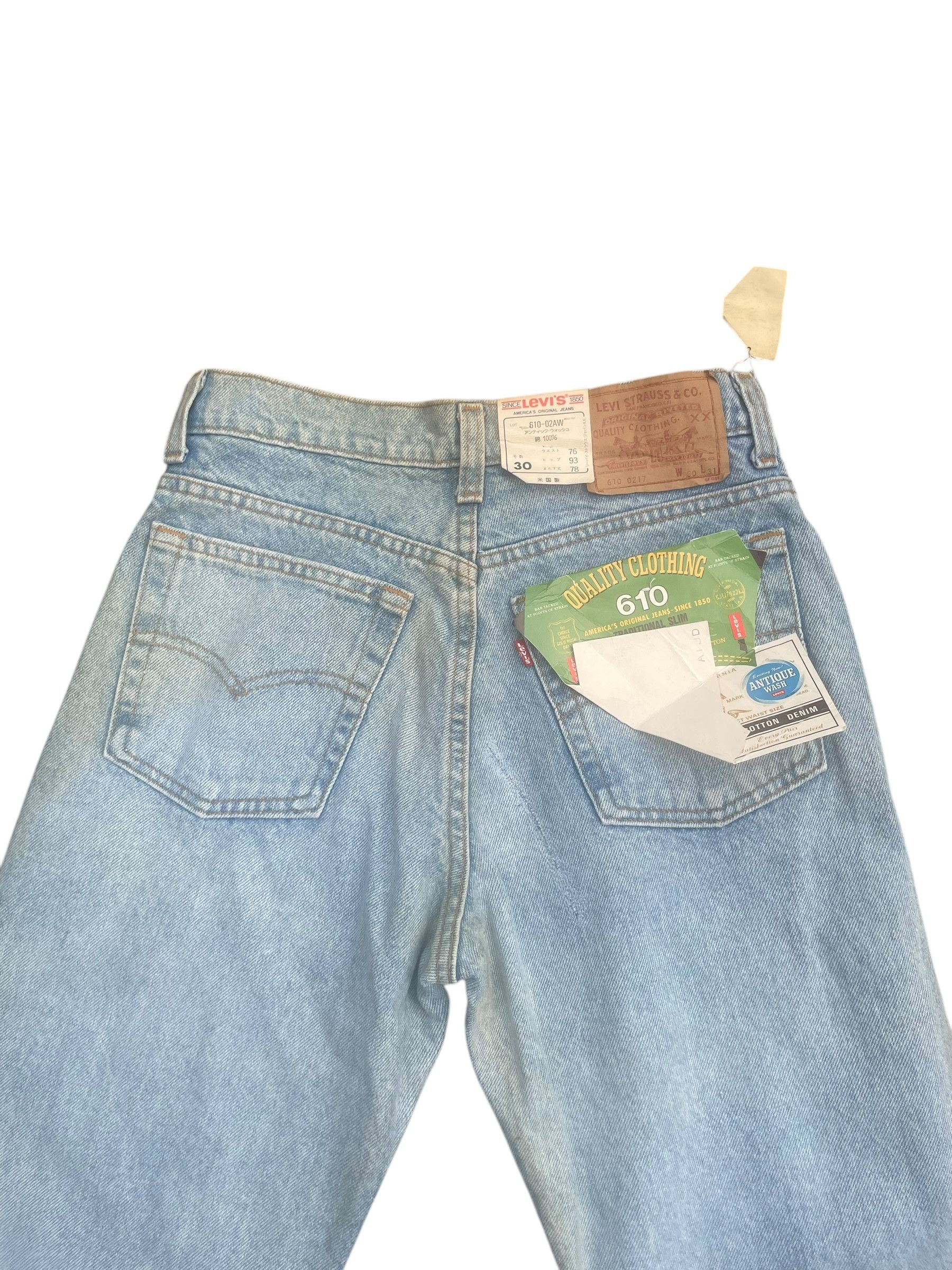Levi's Vintage 1998 Levis 610 With Tag Size 29" - 6 Thumbnail