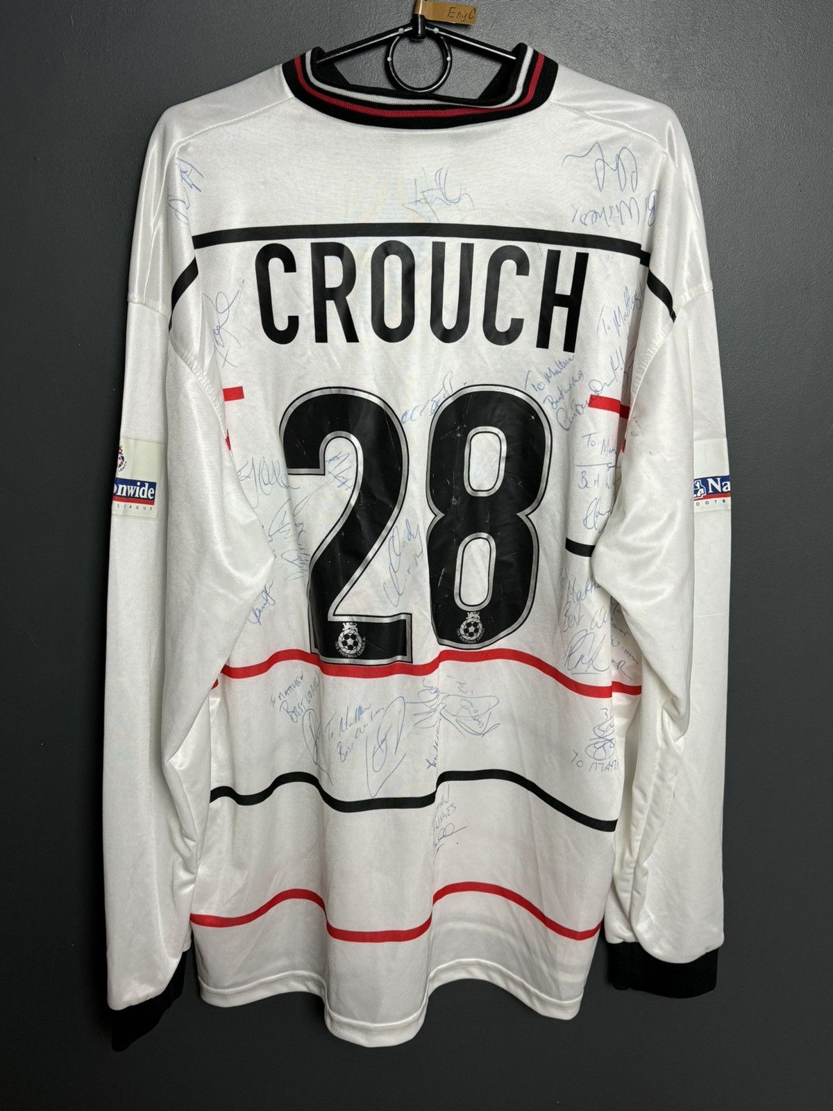 Le Coq Sportif Queens Park Rangers 99/00 Away Crouch Signed Football Jersey Size US XXL / EU 58 / 5 - 1 Thumbnail