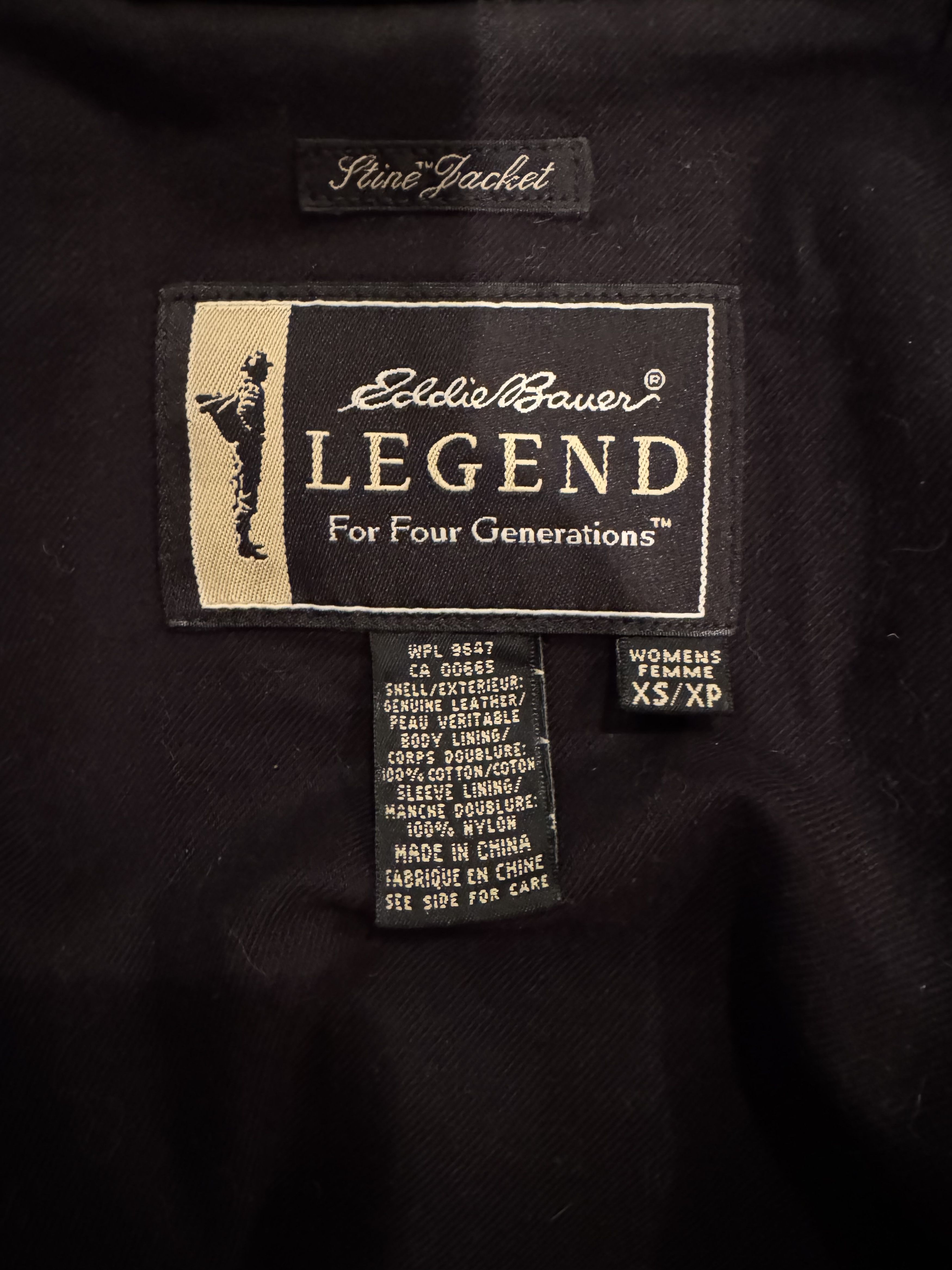 Eddie Bauer Leather Bomber Jacket - Eddie Bauer “Legend” Size XS / US 0-2 / IT 36-38 - 5 Thumbnail
