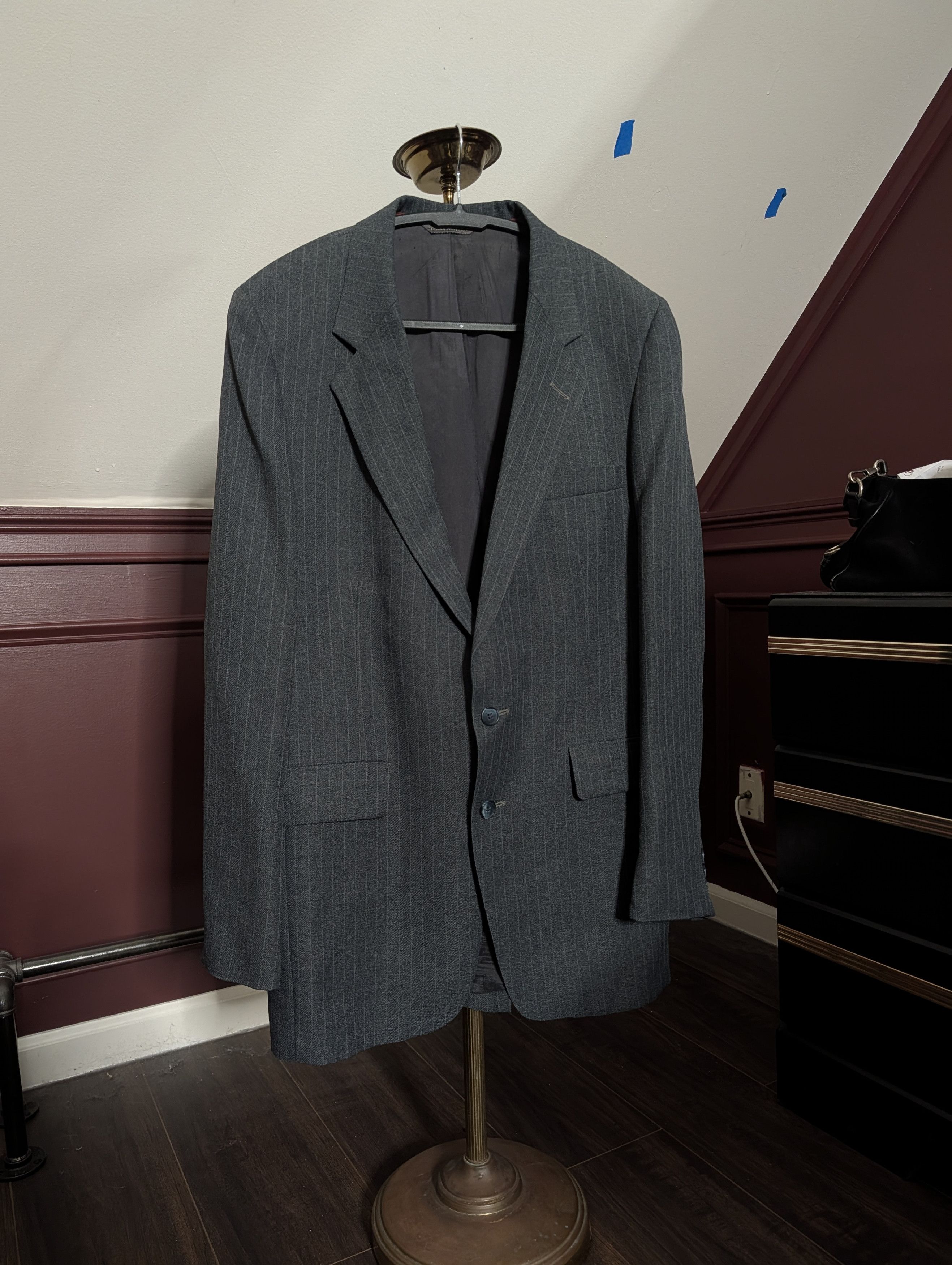 Vintage made in USA Business Class pinstriped blazer