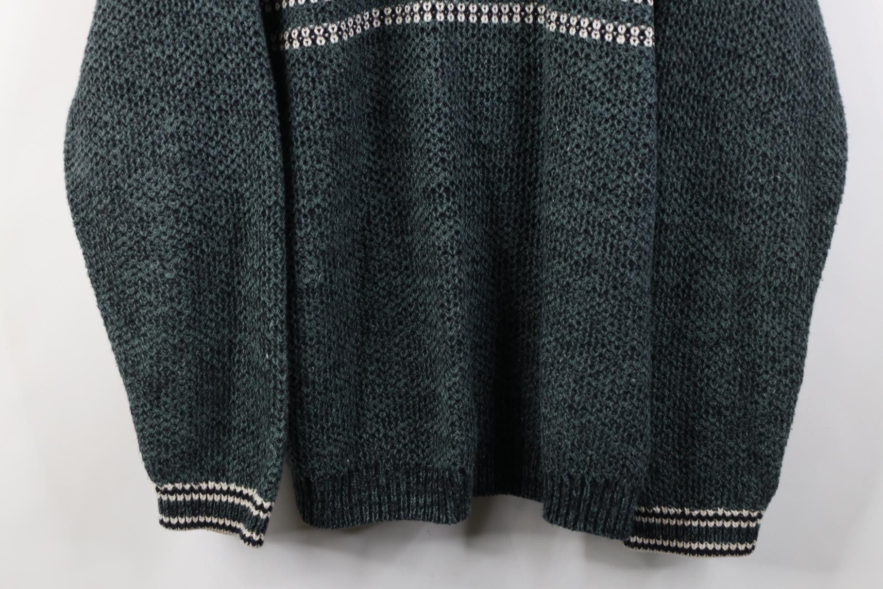 Vintage Vintage 90s Streetwear Thermal Weave Knit Henley Sweater Size US L / EU 52-54 / 3 - 3 Thumbnail