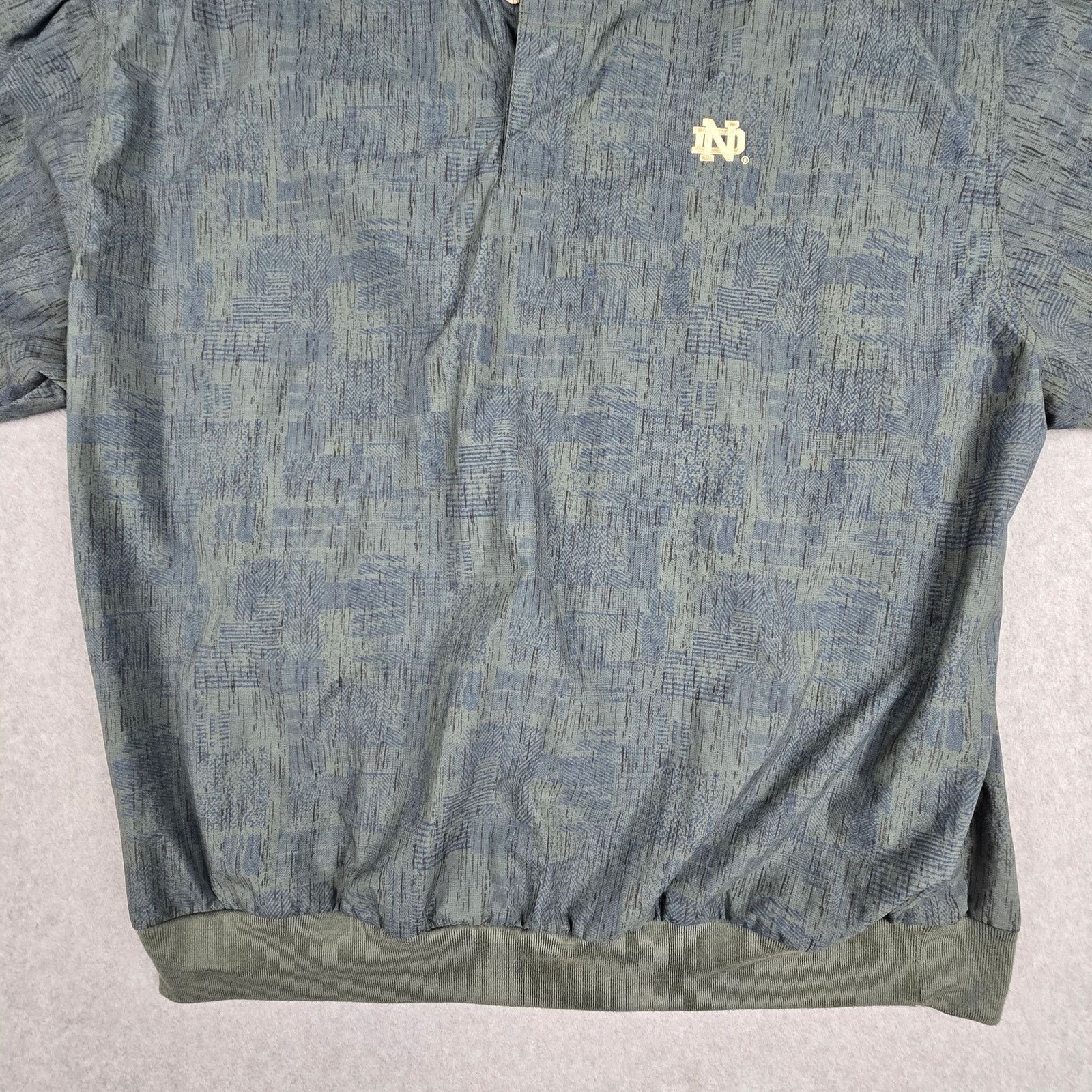 Nike Vintage Nike Golf Notre Dame XL Green 1/4 Button Pullover Size US XL / EU 56 / 4 - 5 Thumbnail