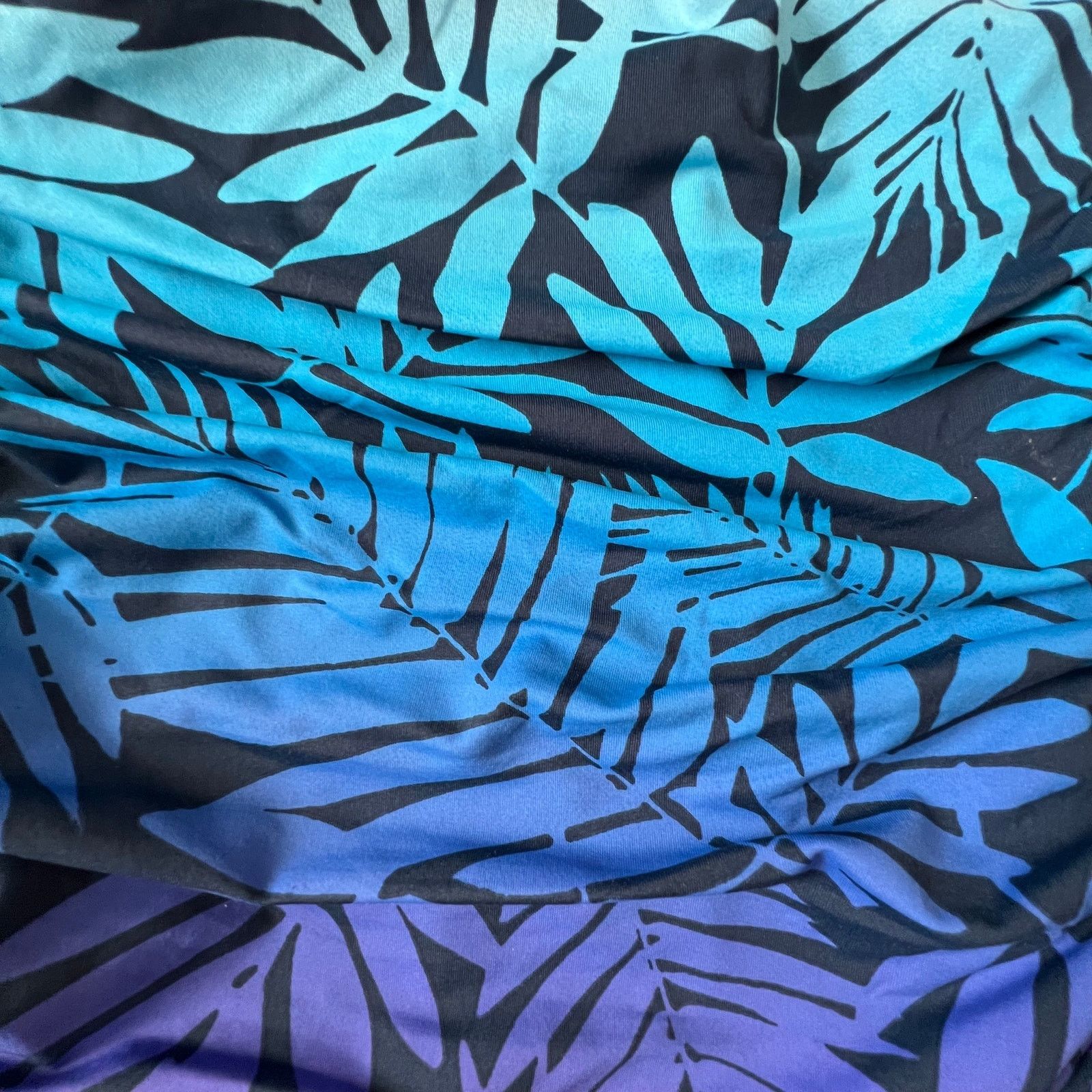 Other Bleu by Rod Beattie Palm-Print Bandeau Swimsuit, US4 Size ONE SIZE - 7 Thumbnail