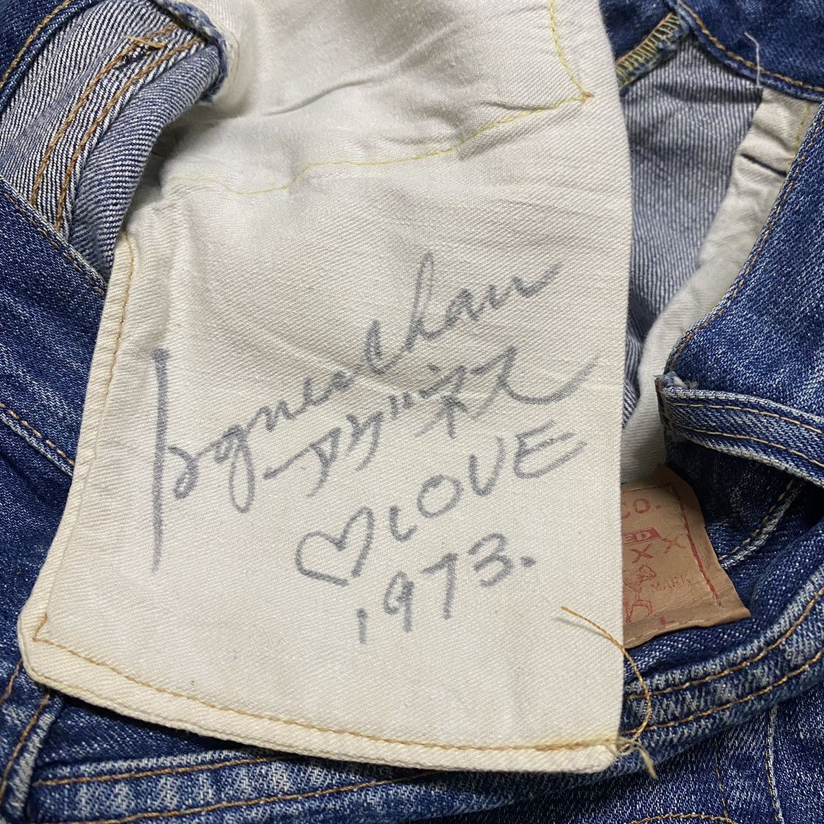 Levi's Vintage 70s Levis 502 Big E Redline Jeans Button 8 Size US 28 / EU 44 - 2 Thumbnail