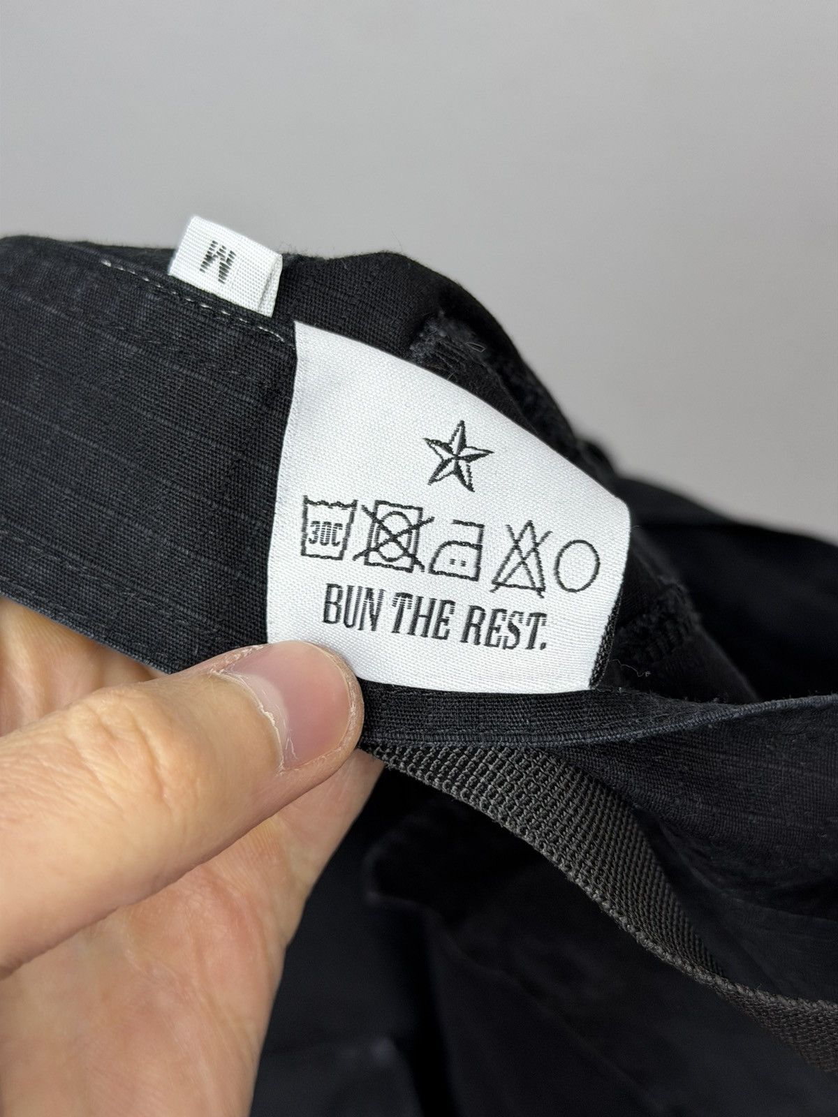 Corteiz Vintage Corteiz Cargo Pants Black Big Logo Size US 33 - 7 Thumbnail