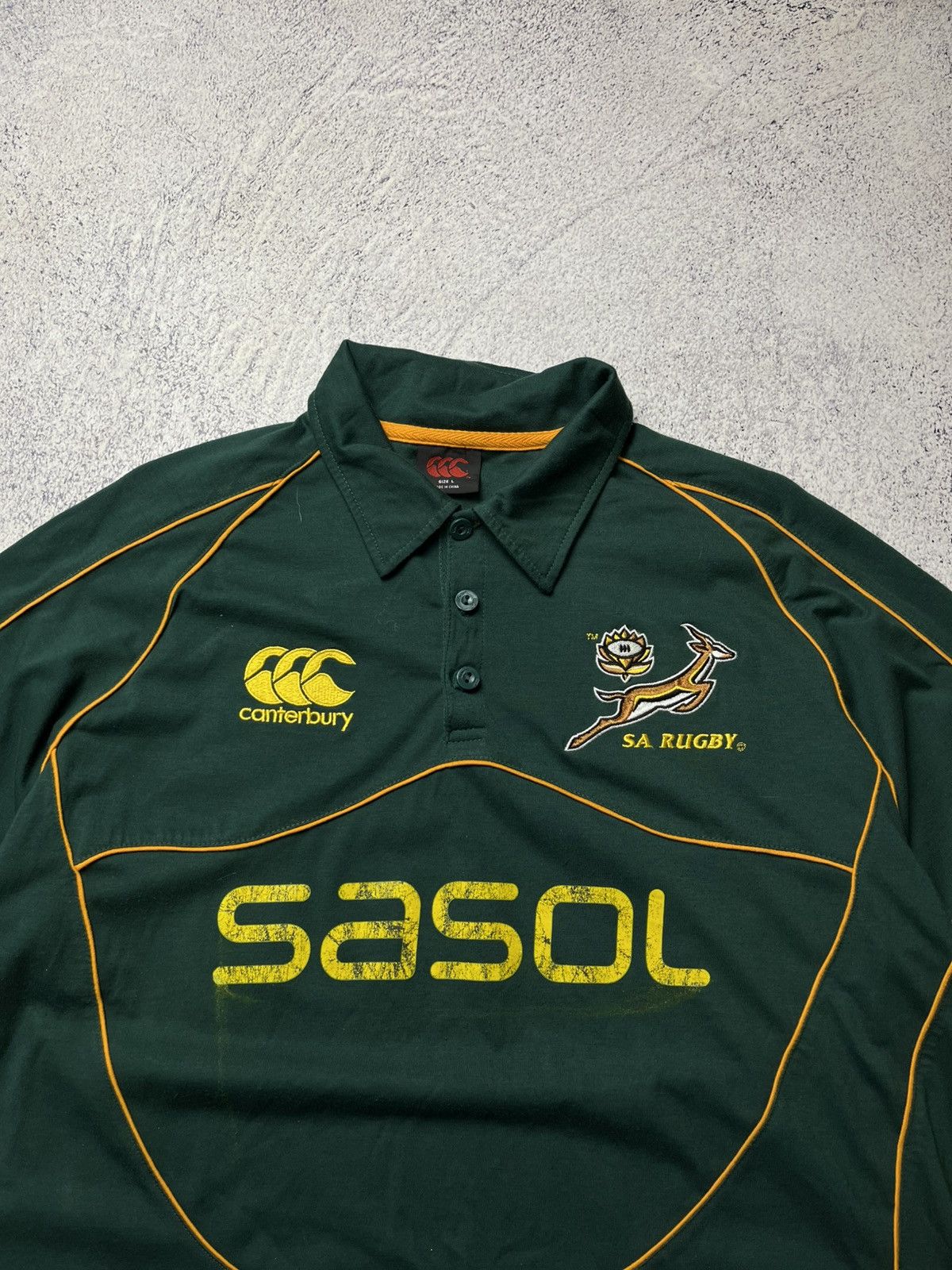 Other SOUTH AFRICA Canterbury Home Rugby Jersey 2007 Union SASOL Size US L / EU 52-54 / 3 - 5 Thumbnail