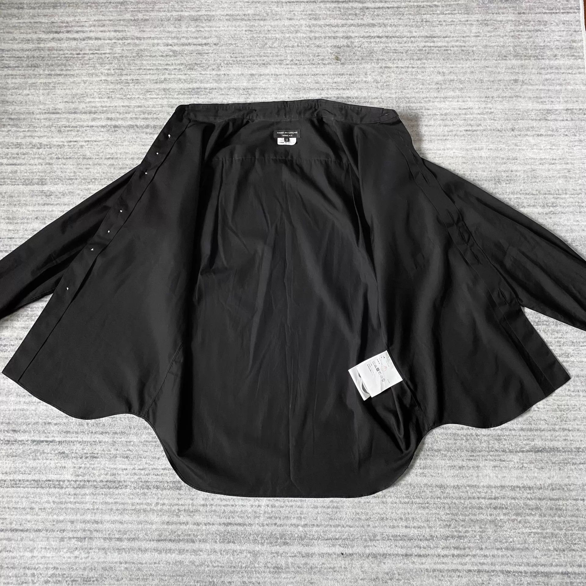 Comme des Garcons CDG Homme Plus Black Metal Button Shirt XS Size US XS / EU 42 / 0 - 2 Thumbnail