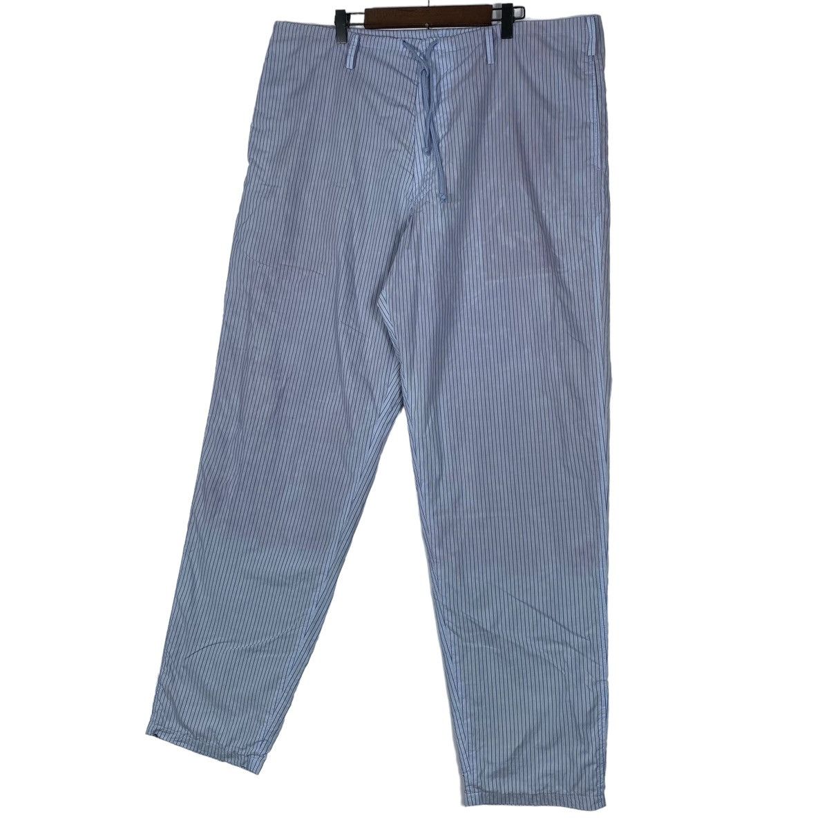 Yohji Yamamoto Vintage Yohji Yamamoto Pour Homme Striped Drawstring Pants Size US 30 / EU 46 - 6 Thumbnail