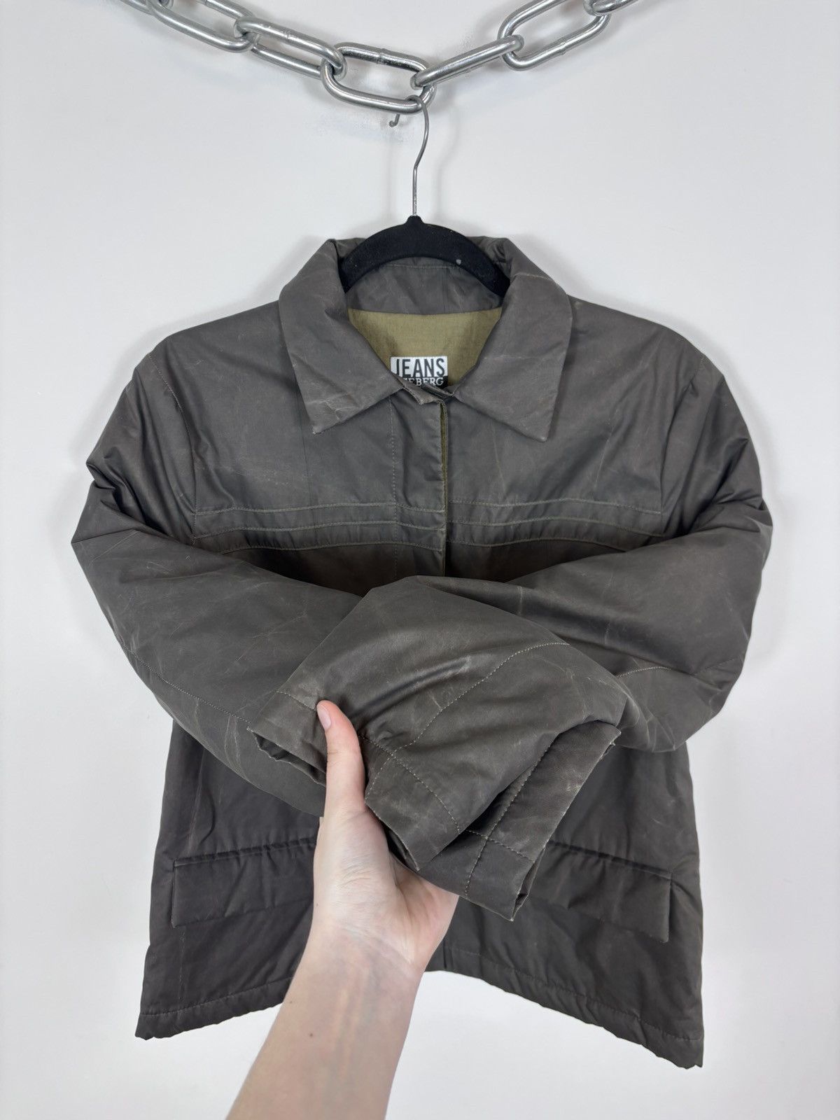 Iceberg Vintage Iceberg Women’s Stone Fade Structured Luxury Jacket Size M / US 6-8 / IT 42-44 - 9 Thumbnail