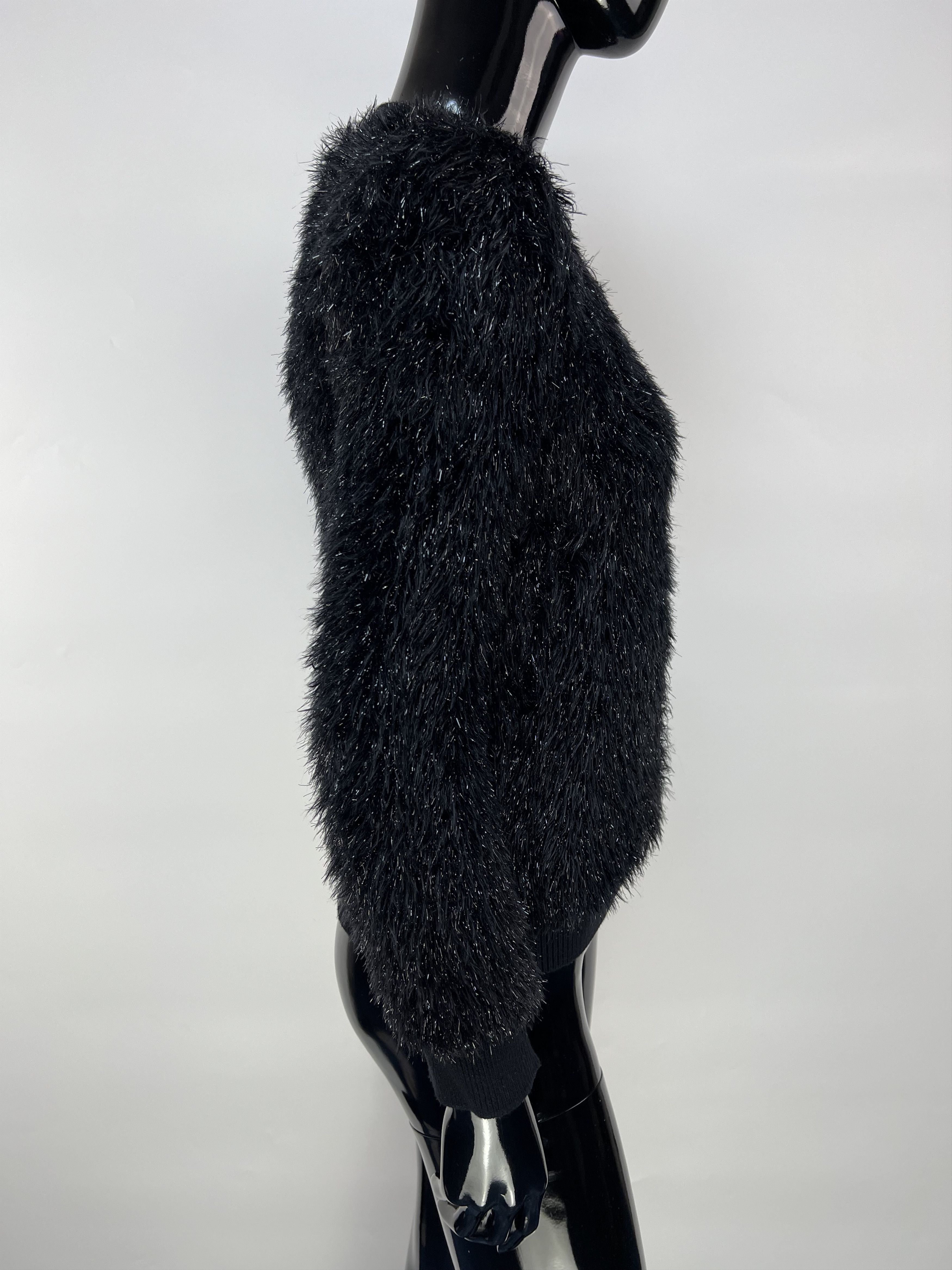 Emporio Armani Emporio Armani Style Fur Fuzzy Mohair Full Zip Jacket Size M / US 6-8 / IT 42-44 - 2 Thumbnail