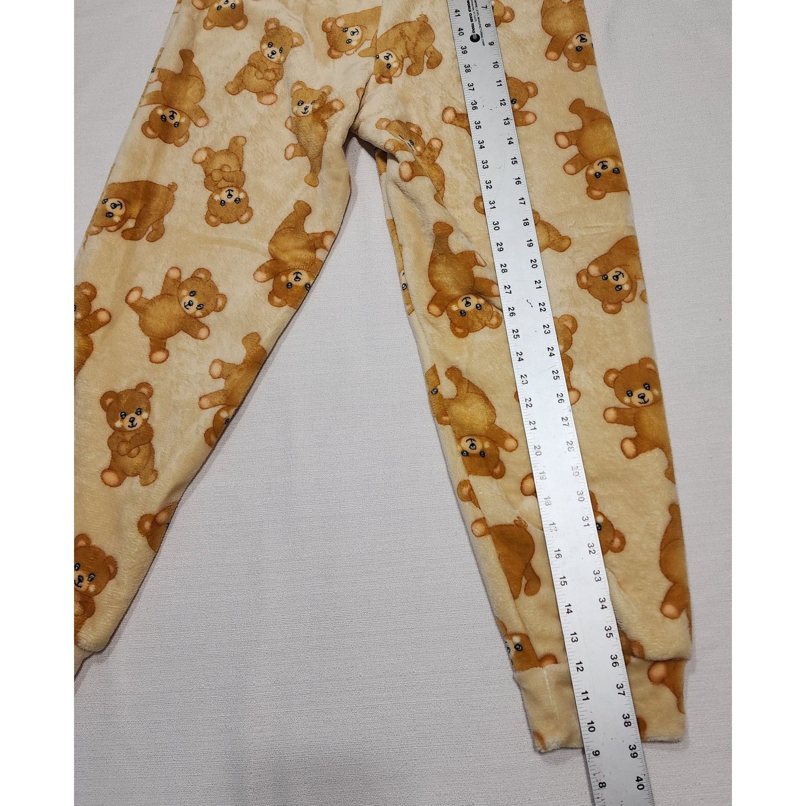 Other Teddy bear fleeced pajamas women's large NWT Size 32" / US 10 / IT 46 - 6 Thumbnail