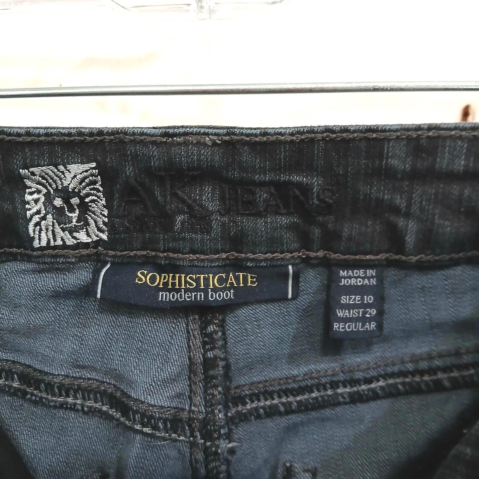Designer Black AK Jeans Modern Sophisticate Boot Cut Jeans - Size 10 Size 32" / US 10 / IT 46 - 3 Thumbnail